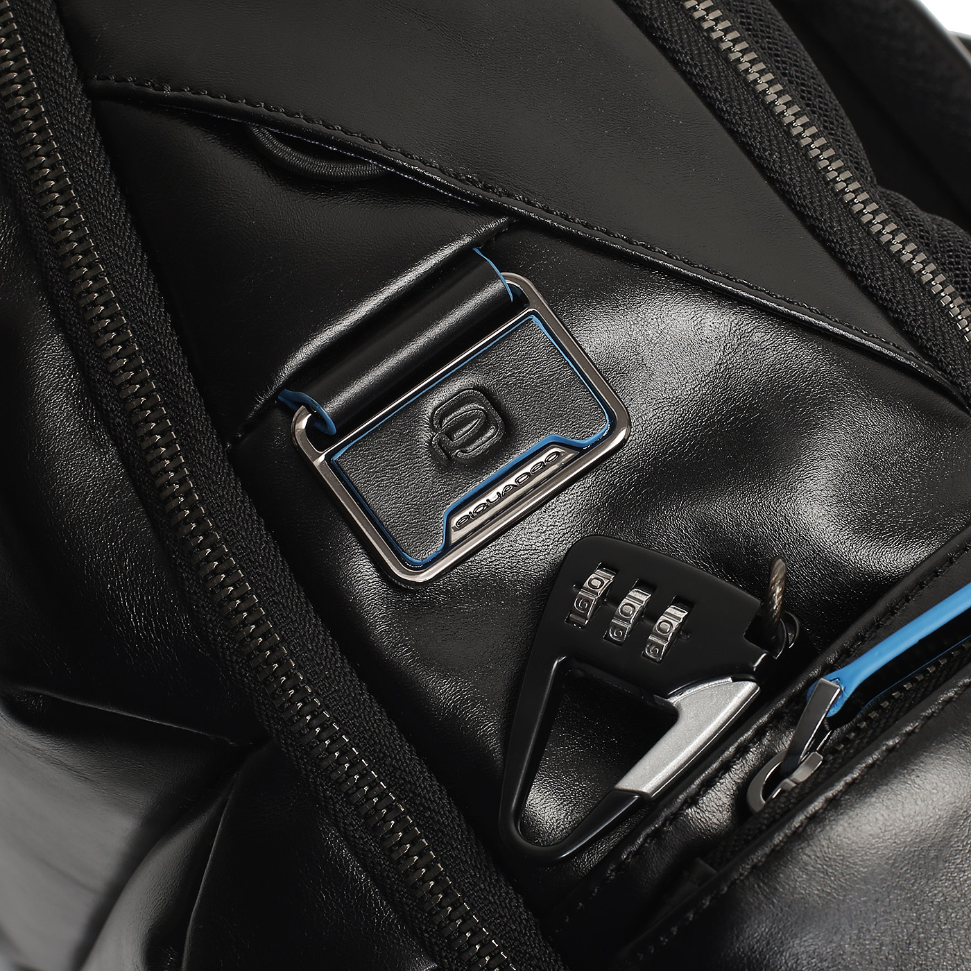 Кожаный рюкзак Piquadro Blue square