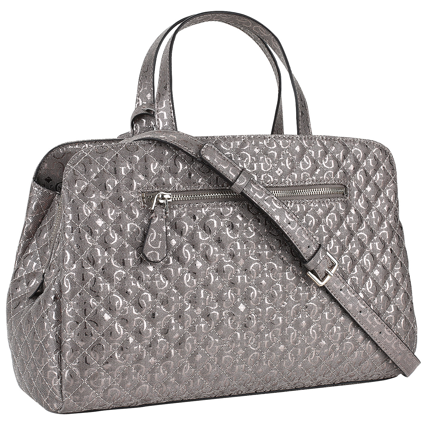 Стеганая сумка с тиснением Guess Giola
