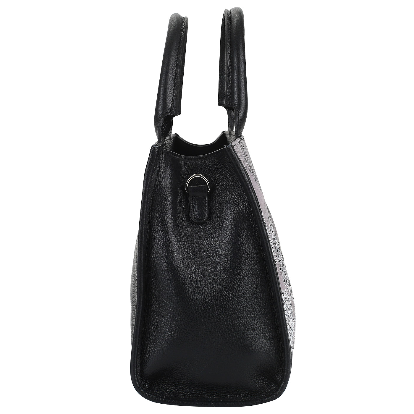 Кожаная сумка с принтом Marina Creazioni 