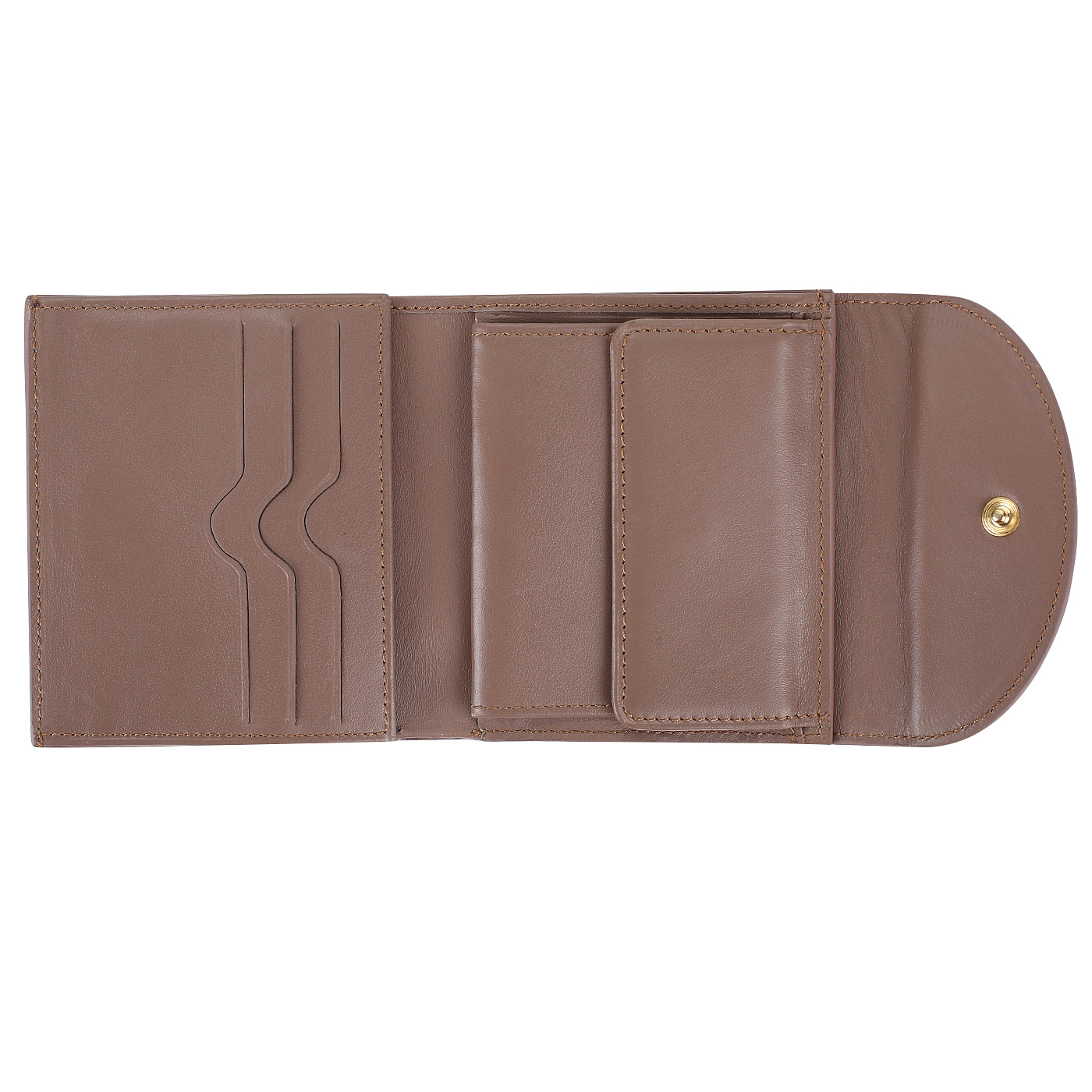 Кожаное складное женское портмоне Chatte Tiffany