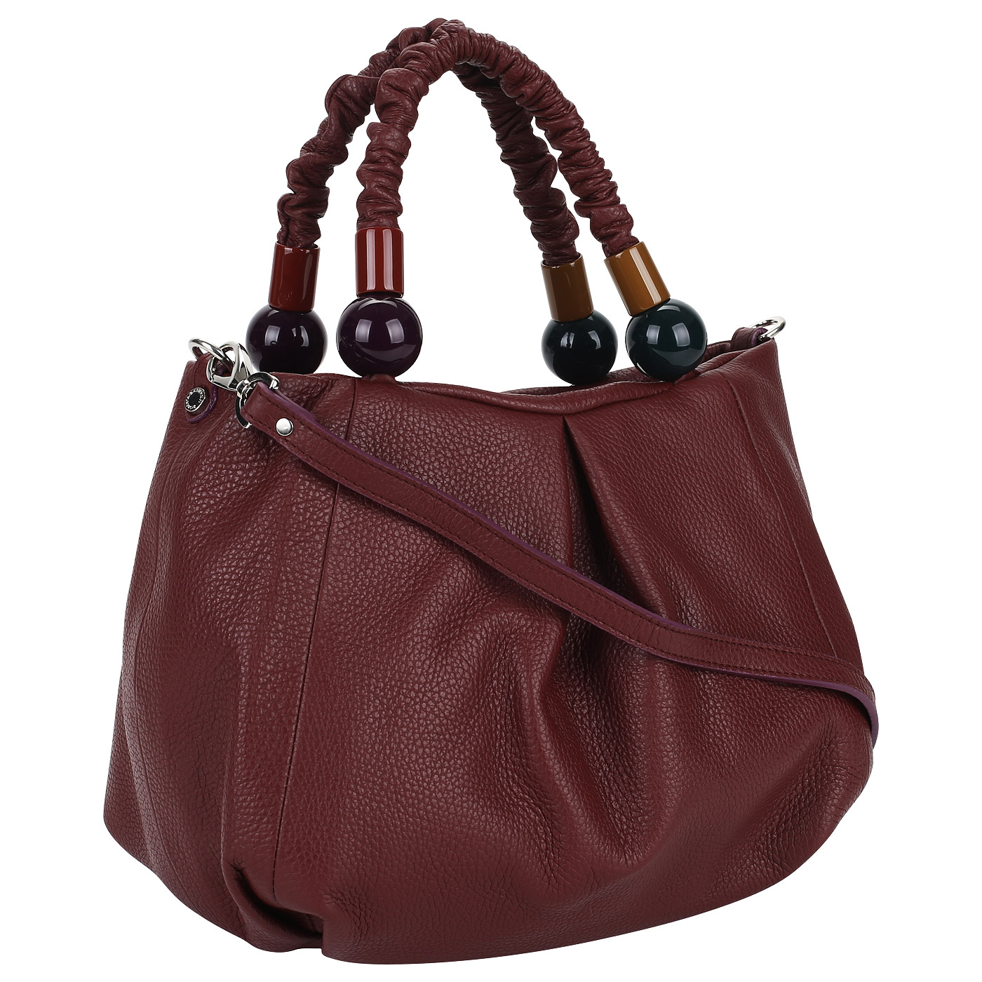 Красная кожаная сумка Roberta Gandolfi Strozzapreti