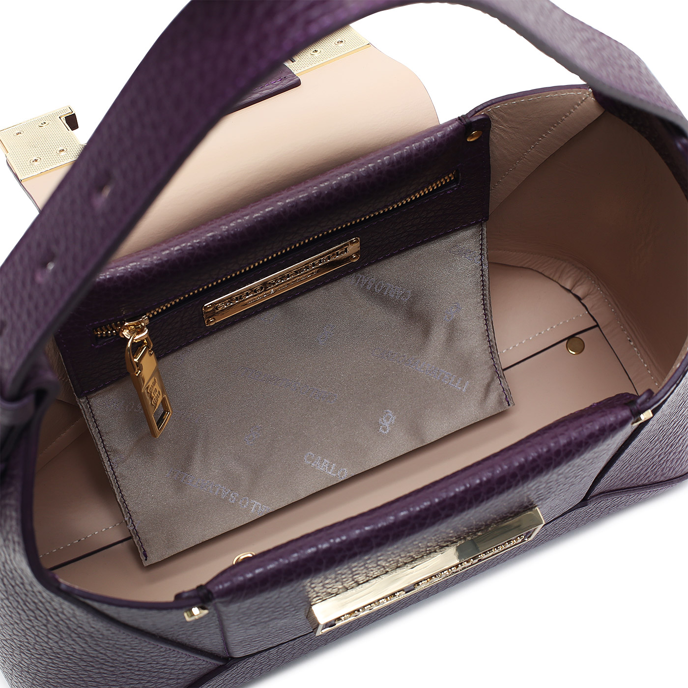 Кожаная сумка Carlo Salvatelli Marta cervino