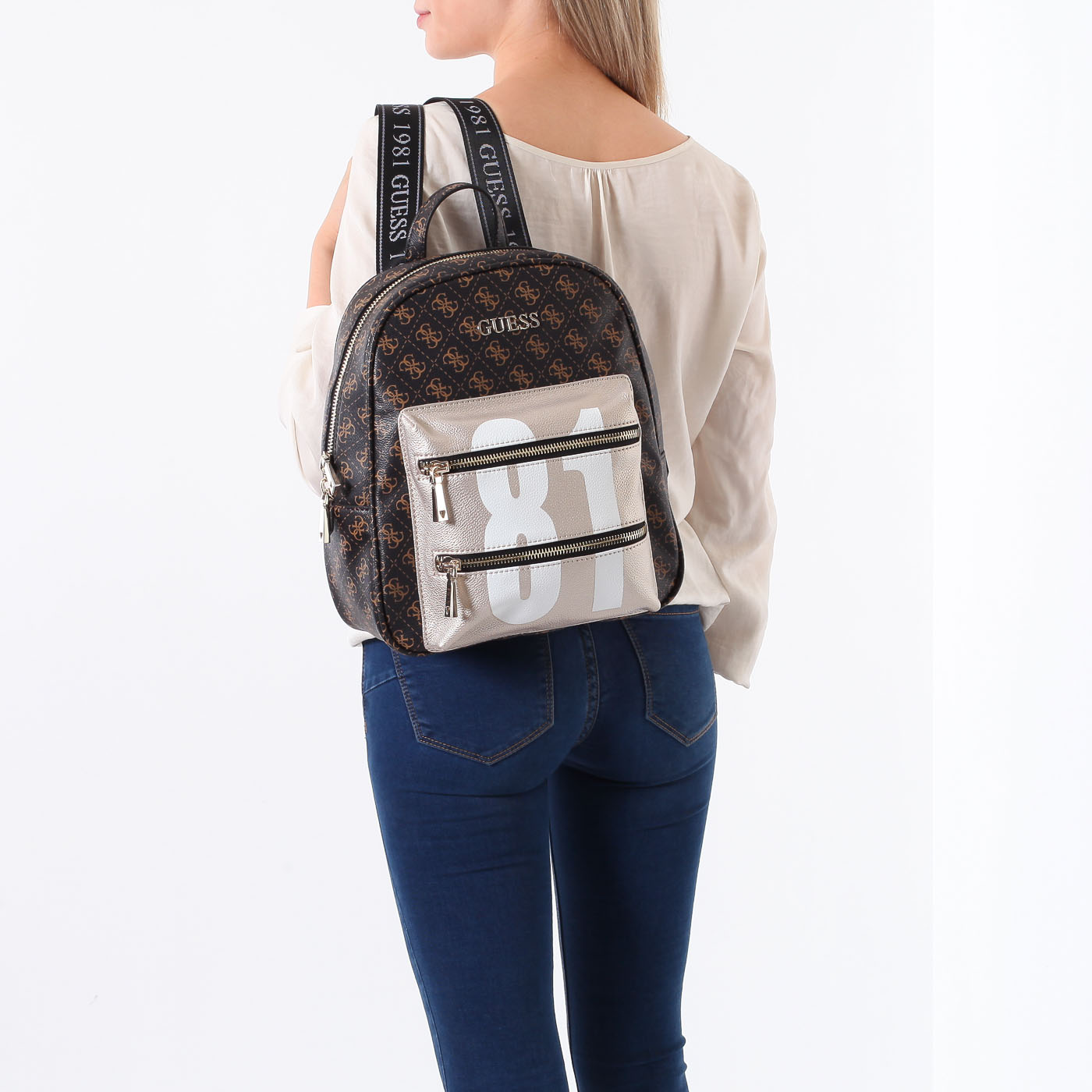 Рюкзак с логотипом бренда Guess Caley