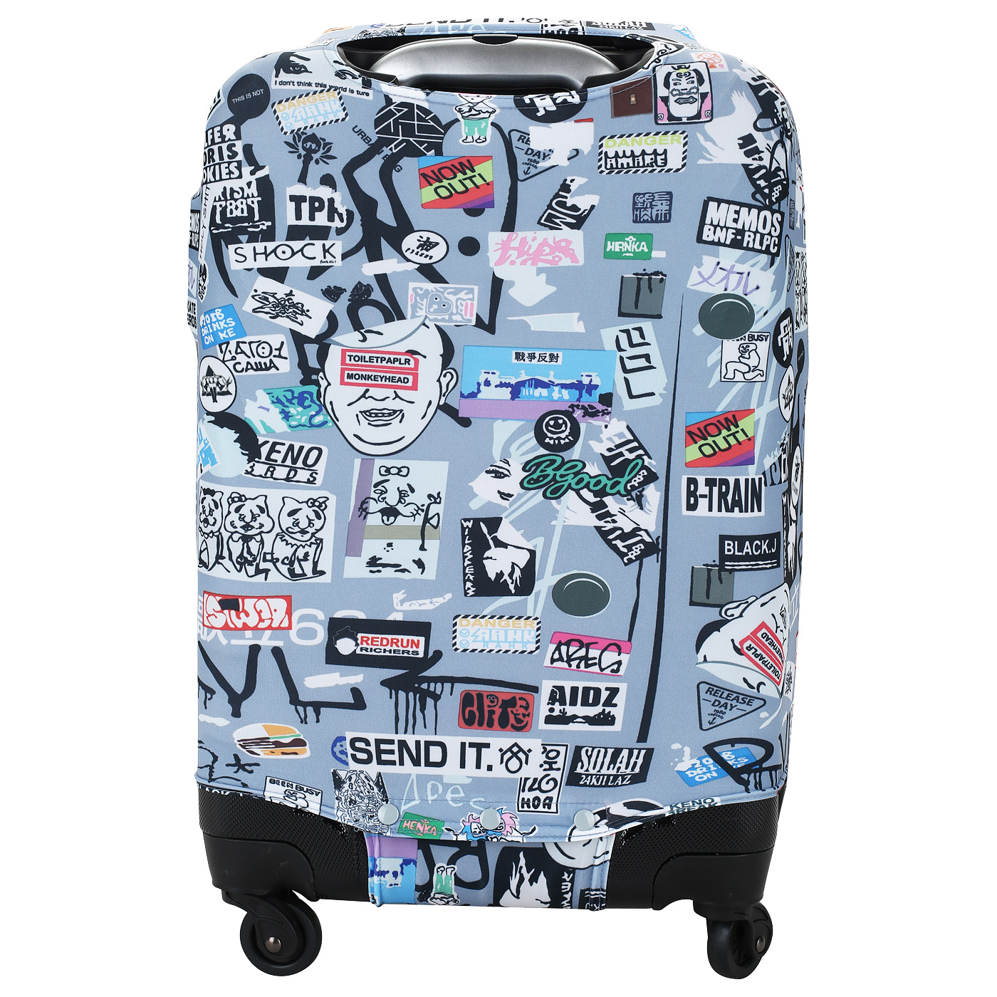 Чехол для чемодана с оригинальным принтом Eberhart Trevel Marks