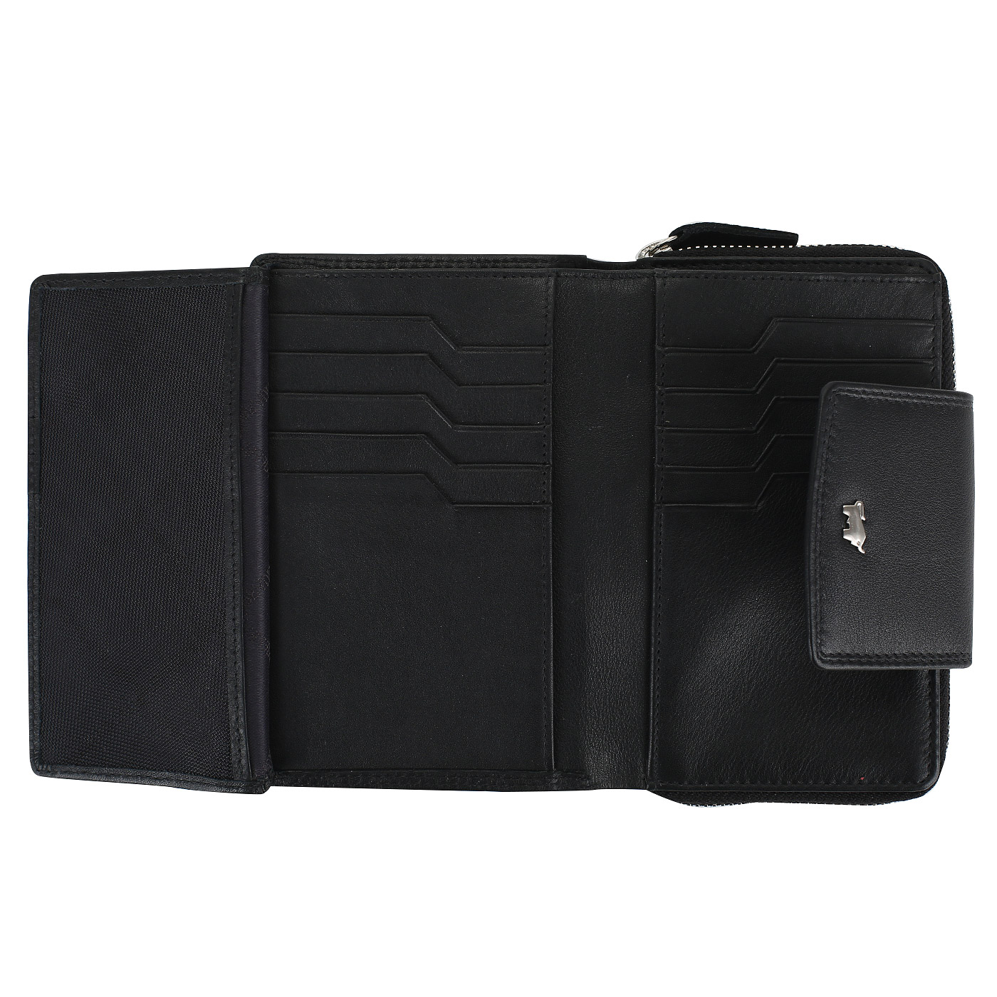 Портмоне из гладкой черной кожи Braun Buffel Golf Secure