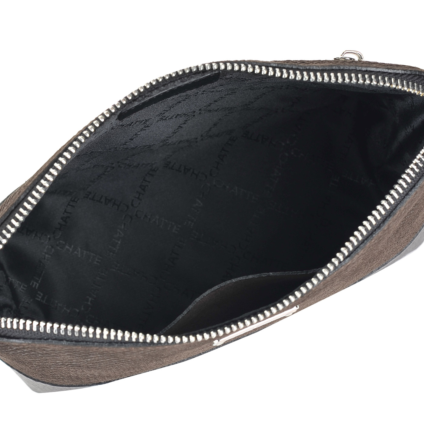 Маленькая женская сумочка из комбинированной кожи через плечо Chatte Lion