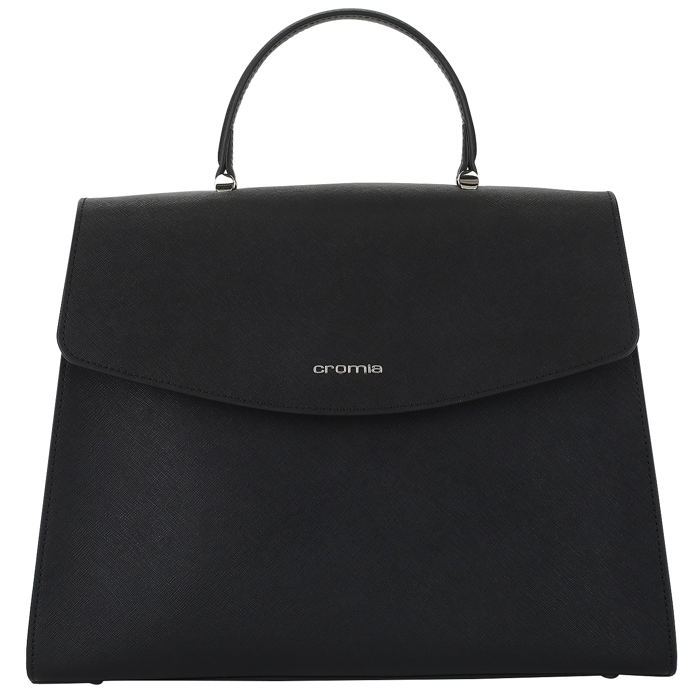 Cromia Черная сафьяновая сумка