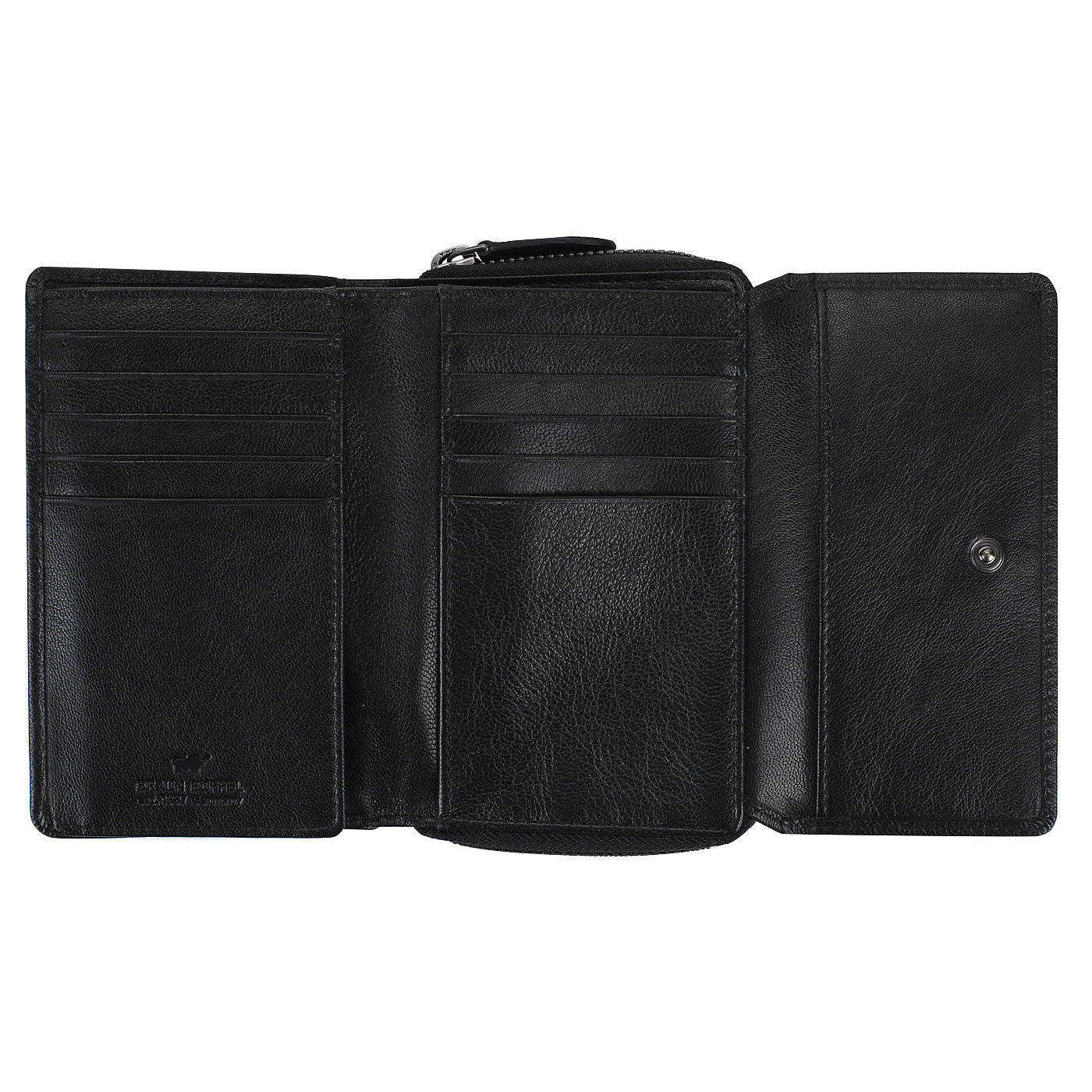 Портмоне из черной кожи Braun Buffel Soave