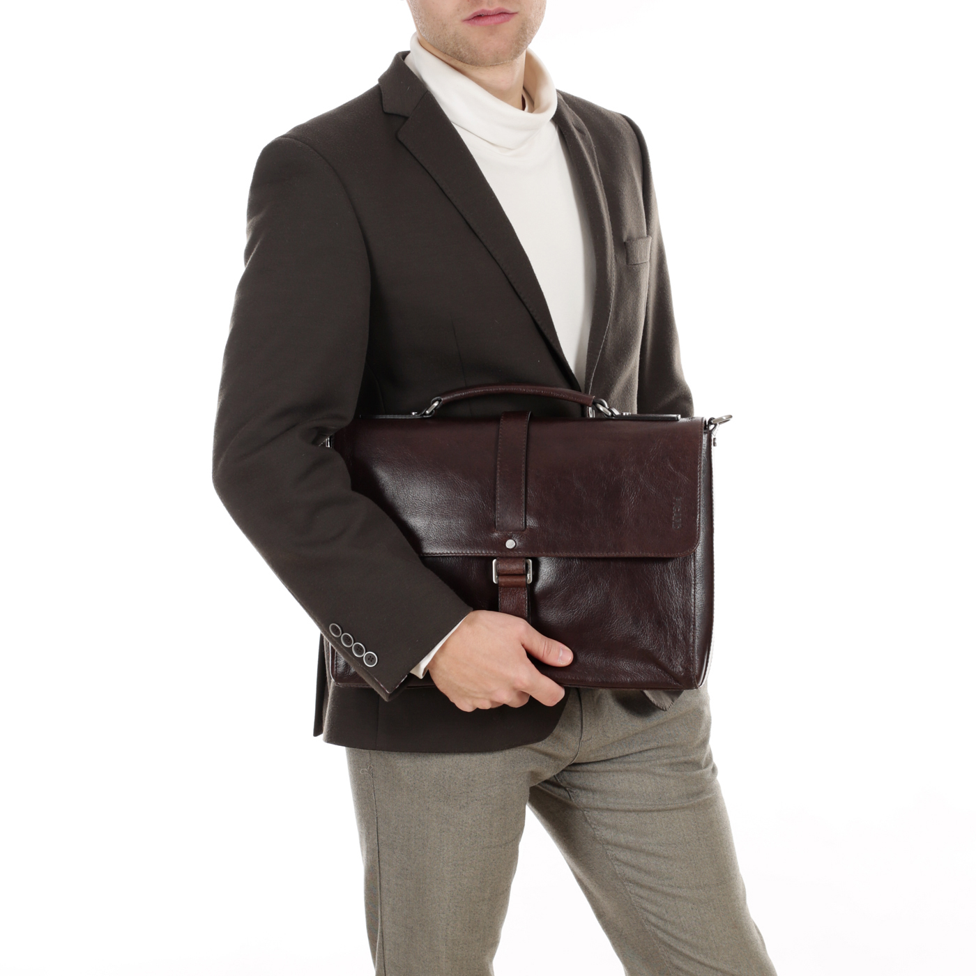 Мужской кожаный портфель Picard Buddy