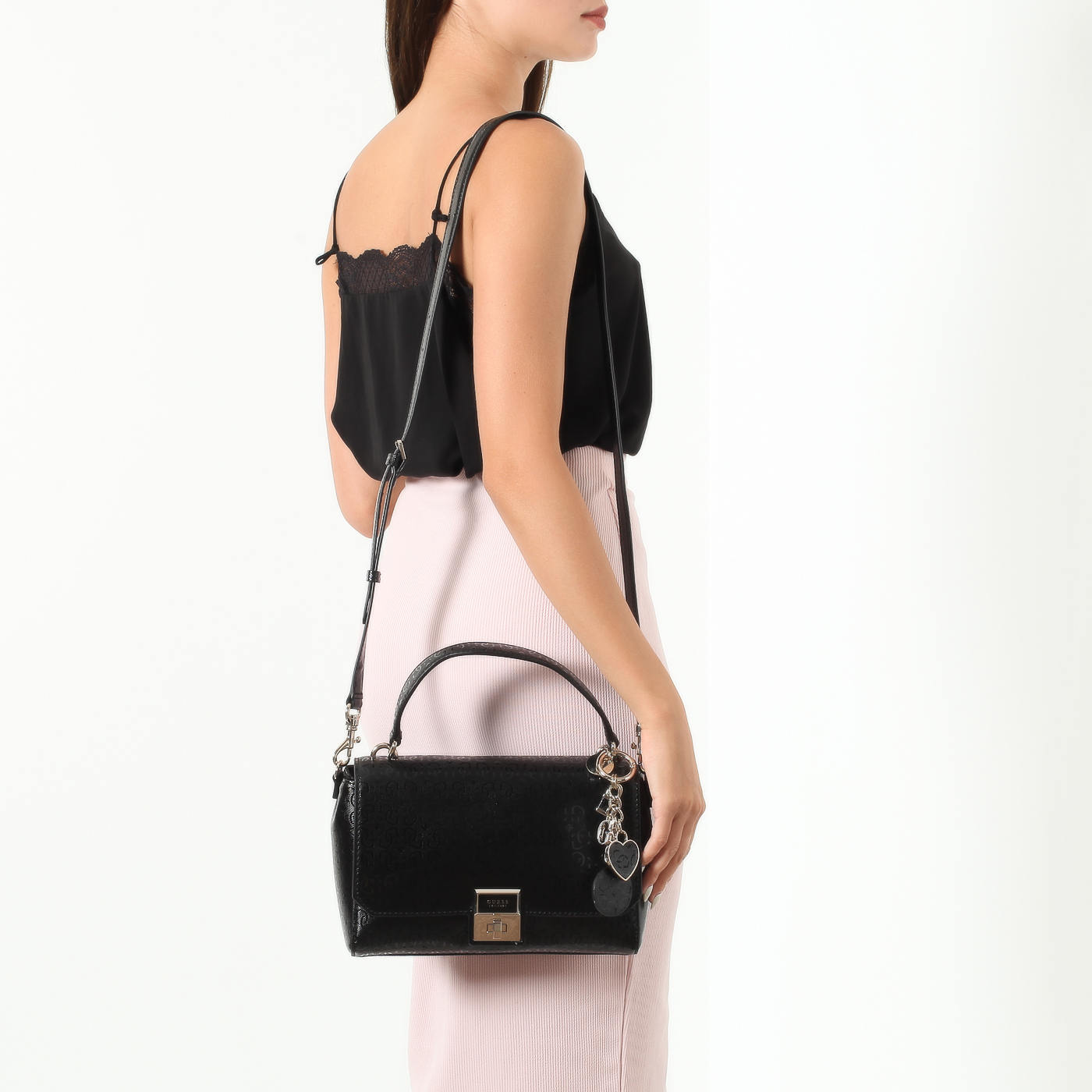 Тисненая сумочка Guess Shannon