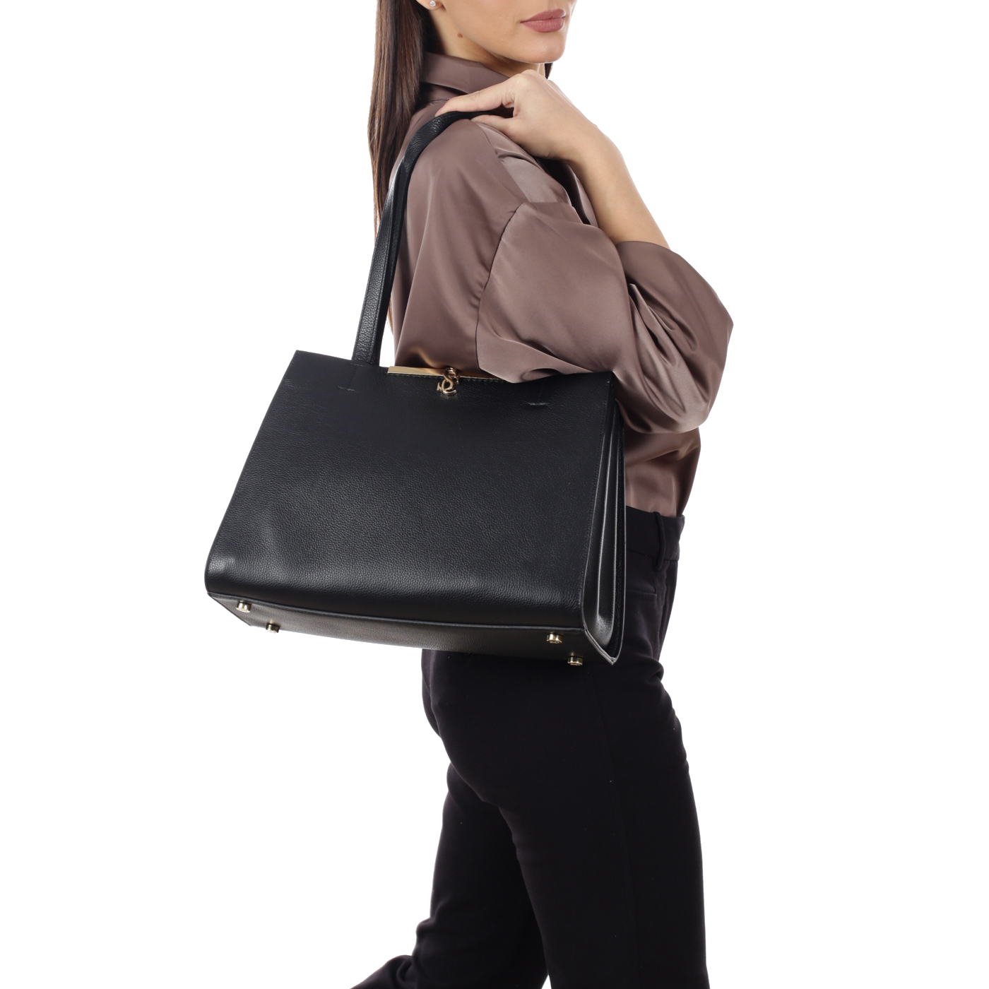 Кожаная сумка Carlo Salvatelli Josephine gemma