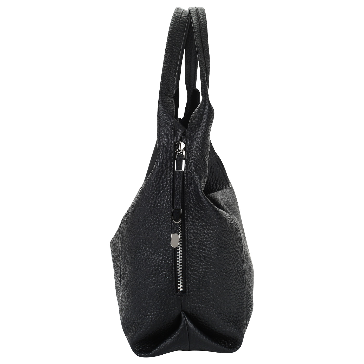 Черная кожаная сумка Chatte 