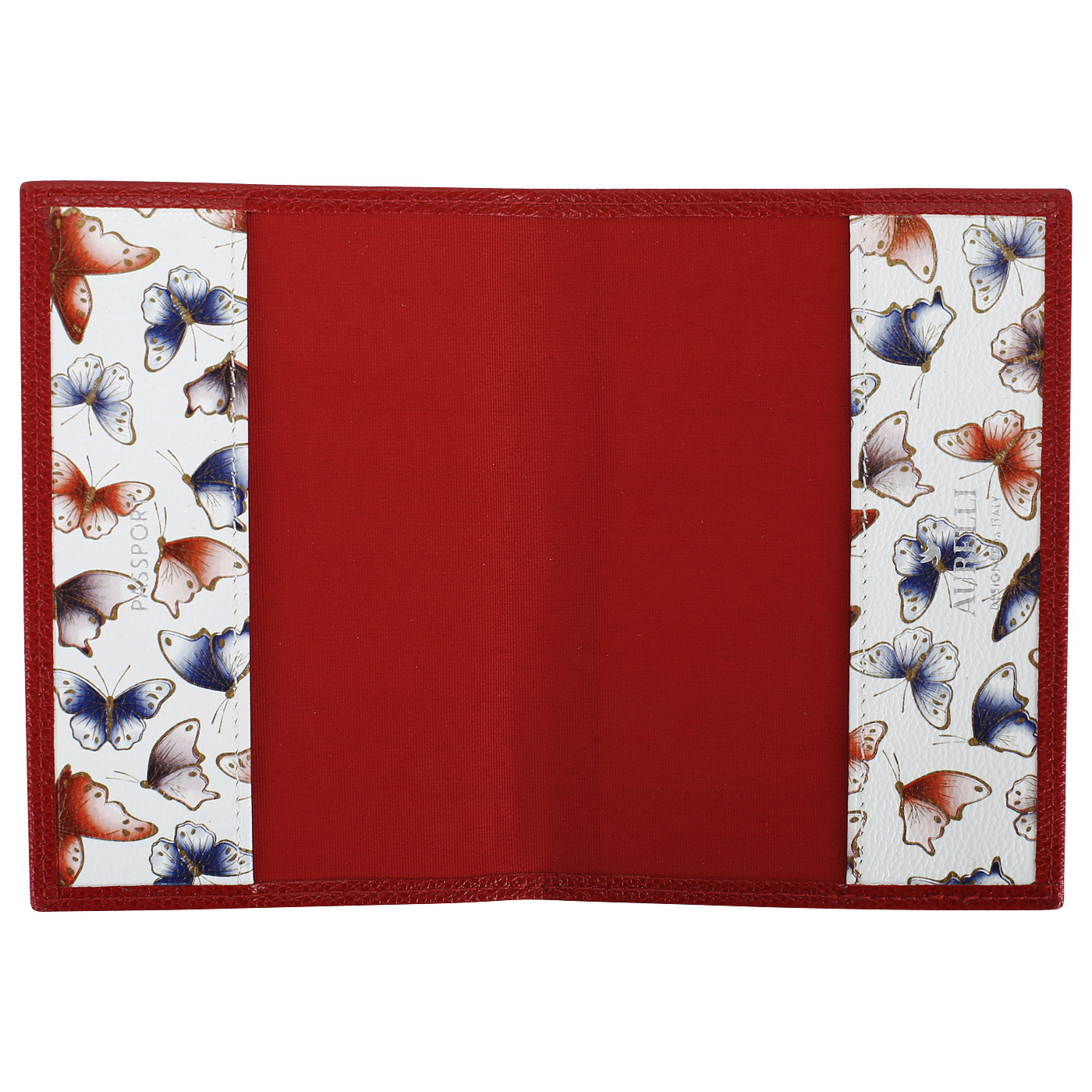 Красная обложка для паспорта Aurelli Alma fantasia