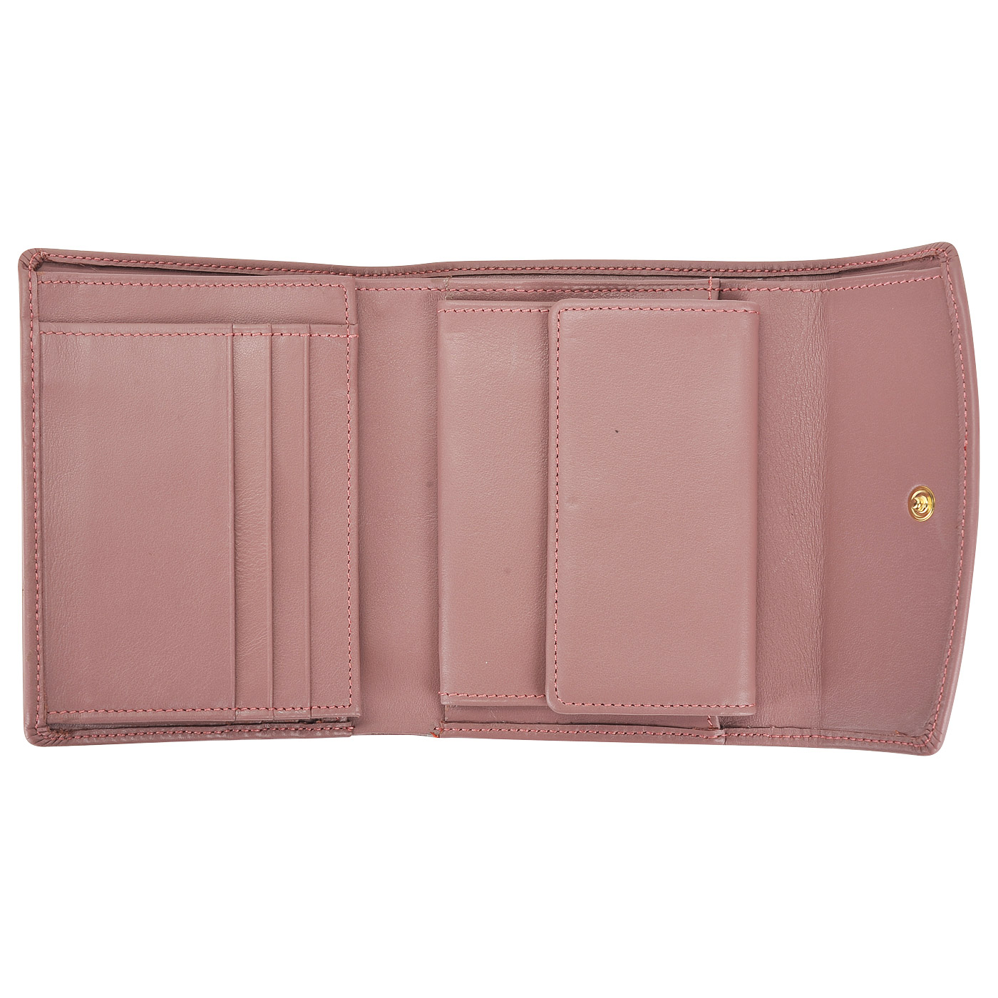 Женское кожаное портмоне на кнопке Chatte Zoe