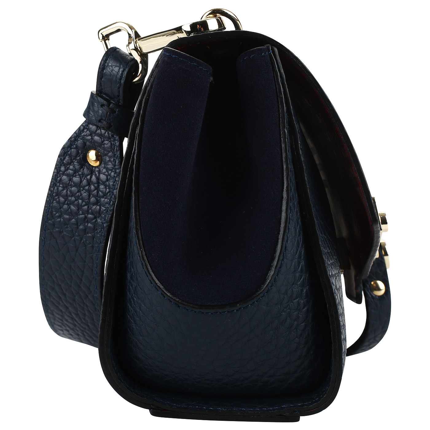 Кожаная сумочка с откидным клапаном Carlo Salvatelli Cervino