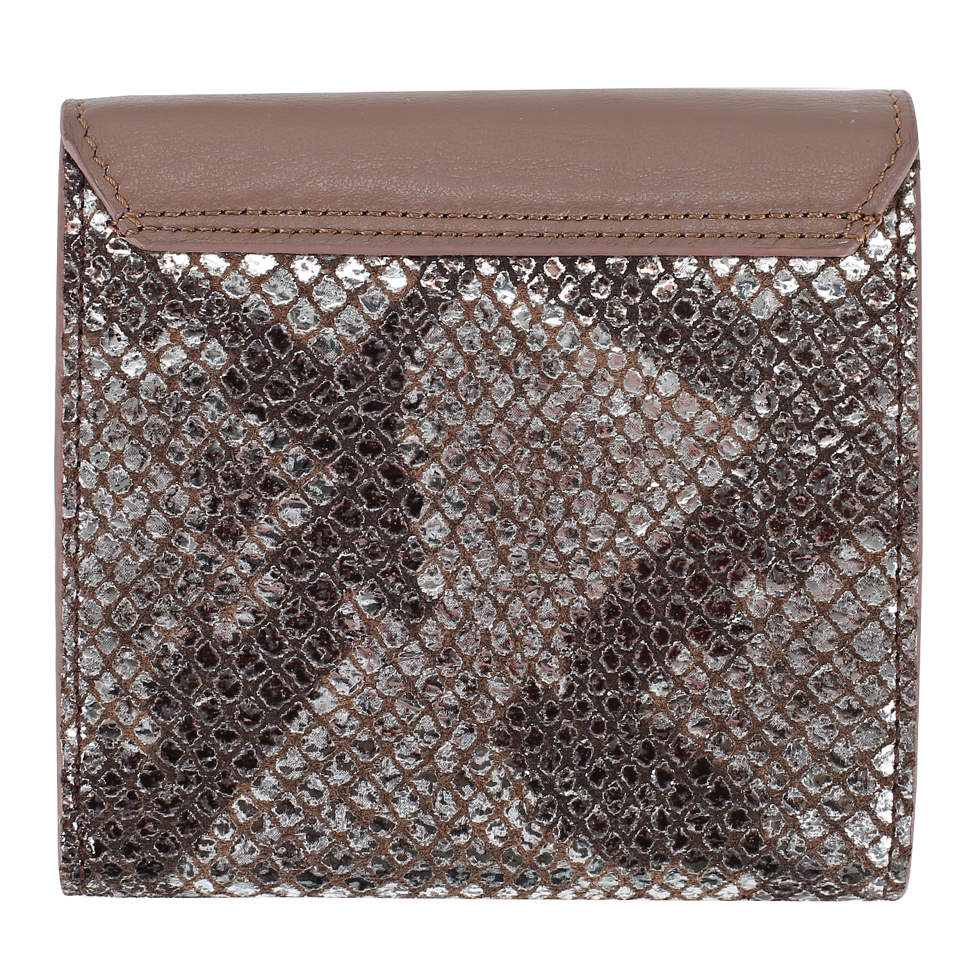 Кожаное складное женское портмоне Chatte Tiffany