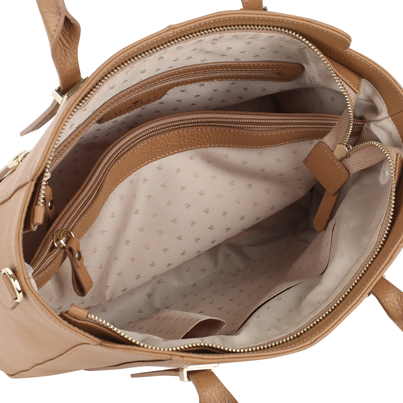 Кожаная сумка-трапеция Aurelli 