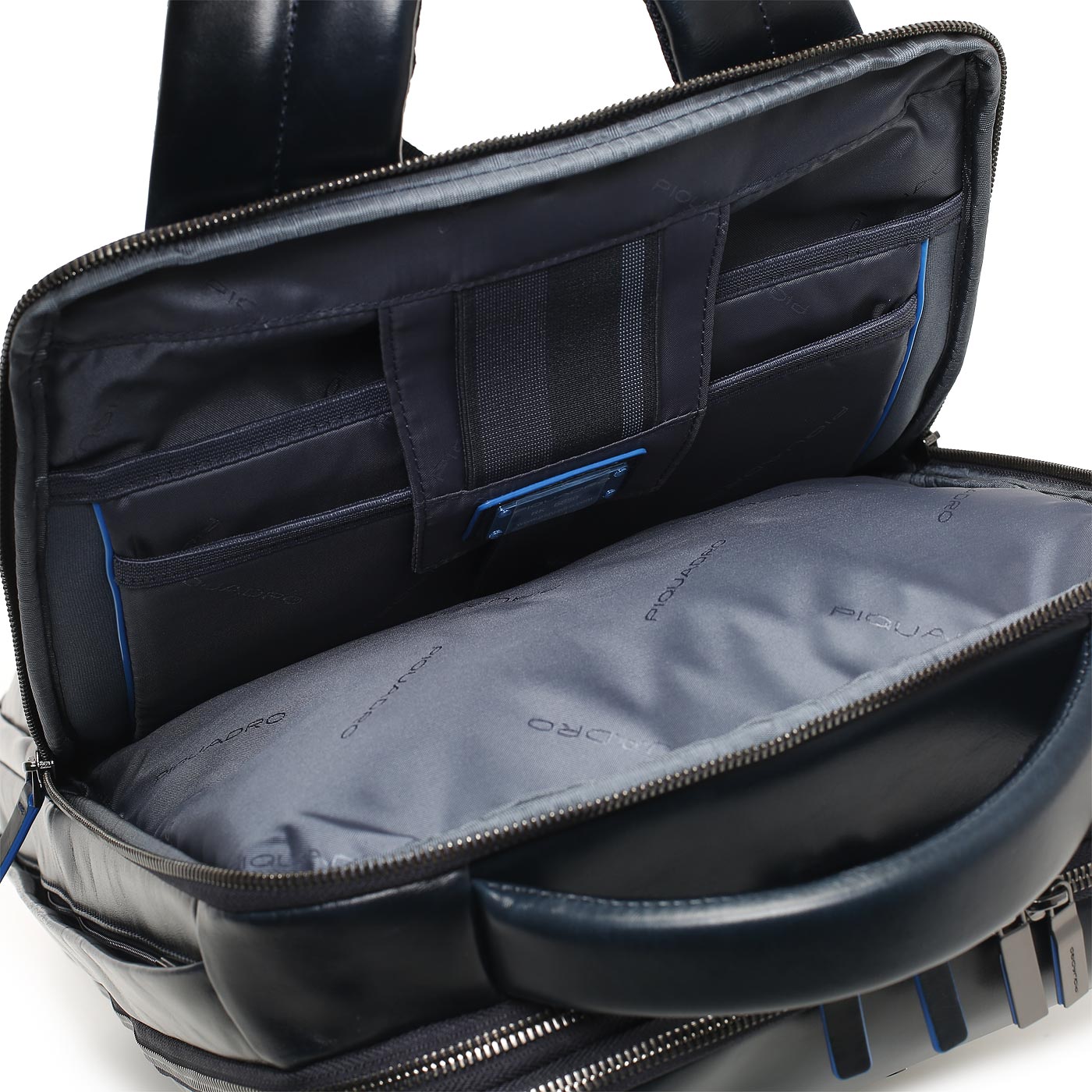 Кожаный рюкзак Piquadro Blue square