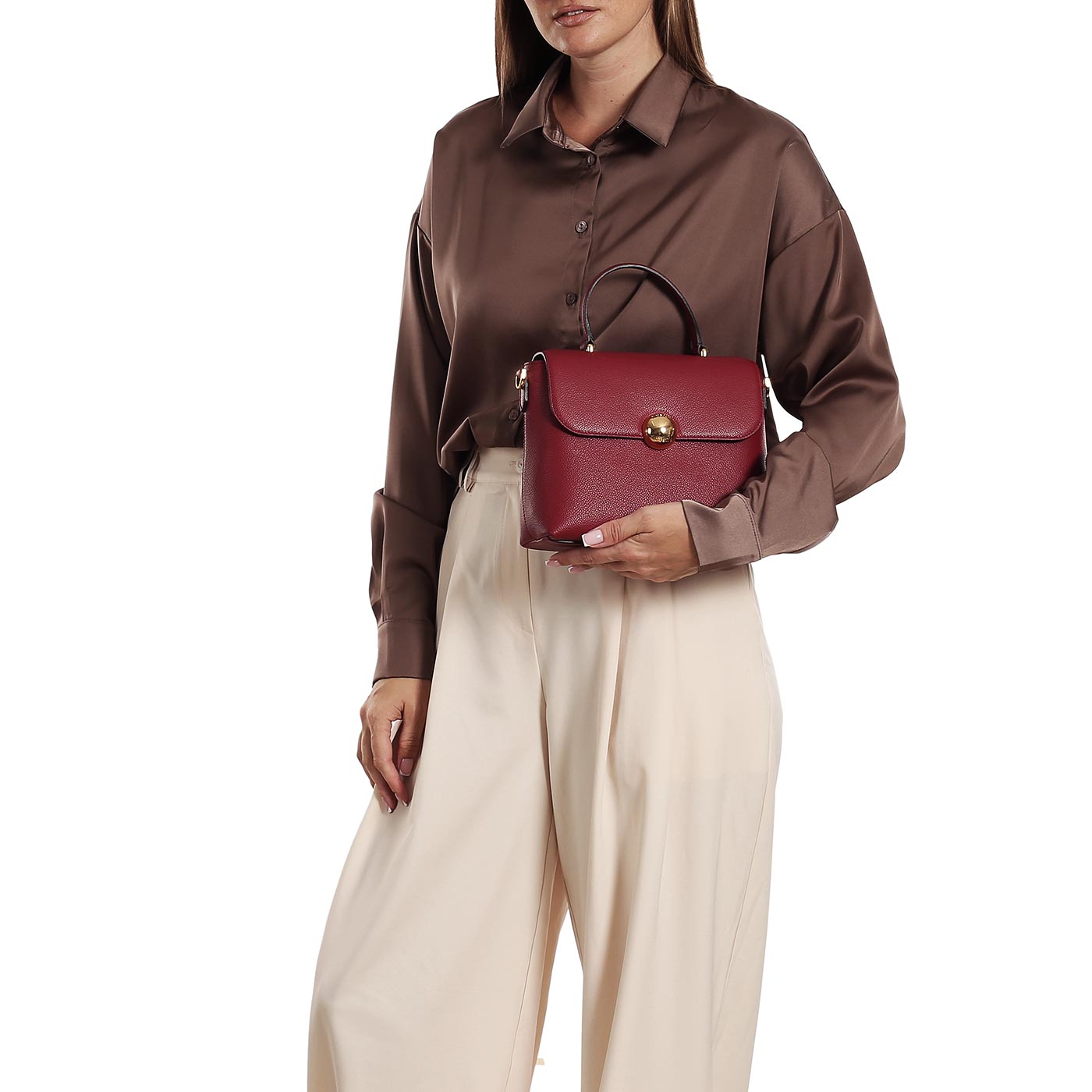 Кожаная сумка Furla Moonlight