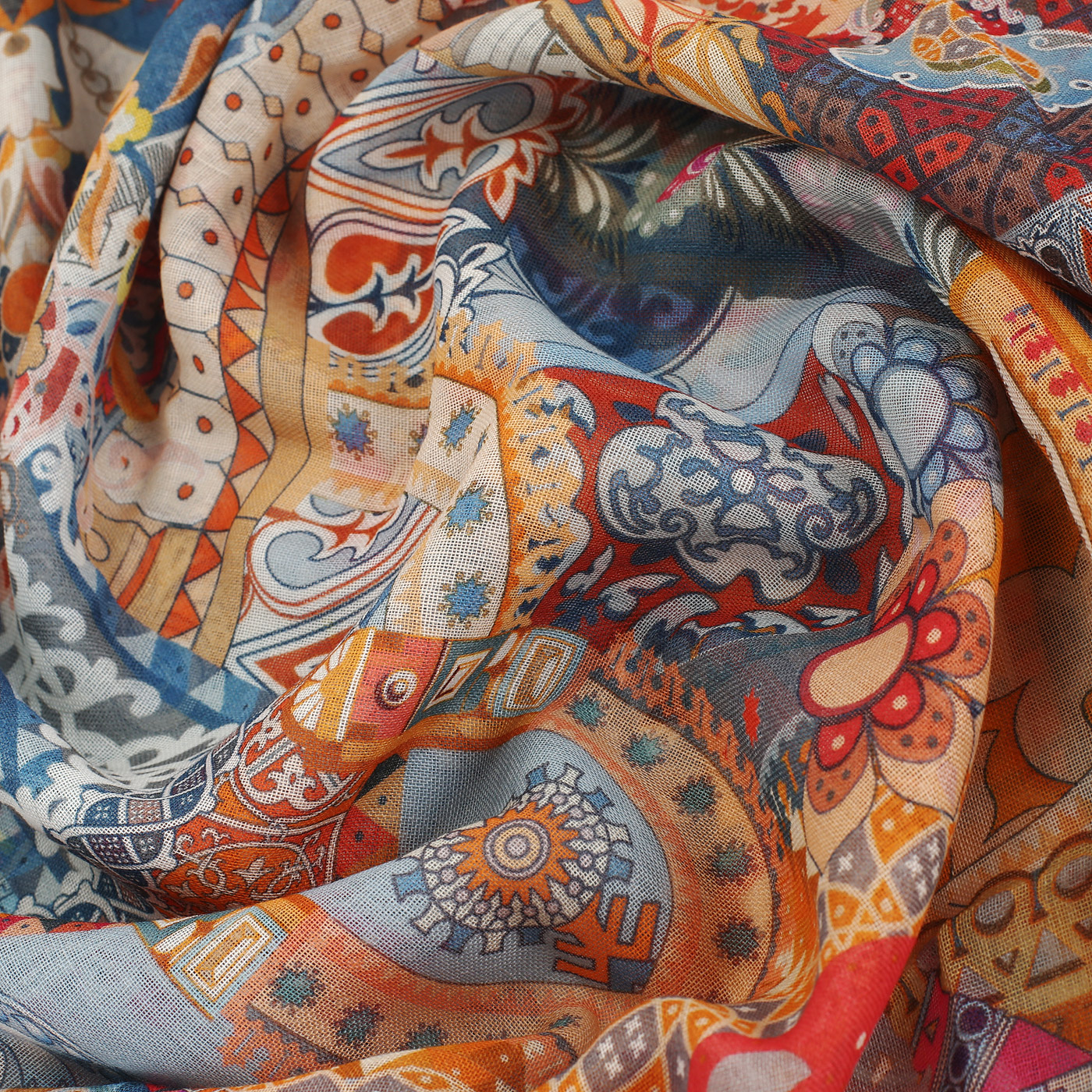 Платок Radical Chic Russian ornament