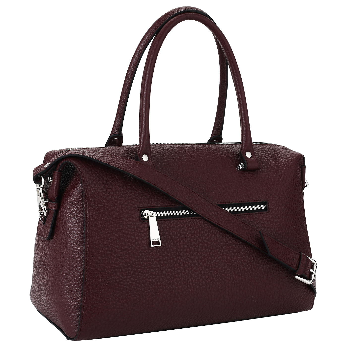 Кожаная сумка на молнии Chatte 