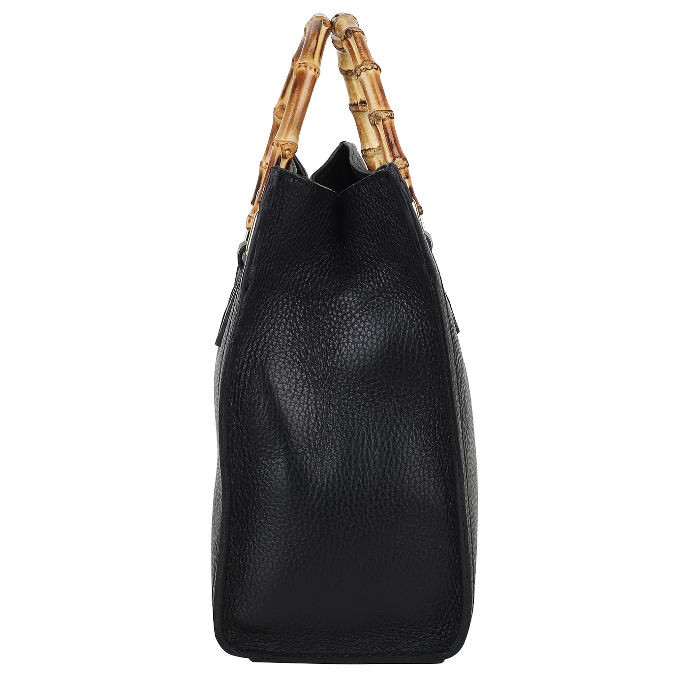 Кожаная сумка с бамбуковыми ручками Piumelli Aira
