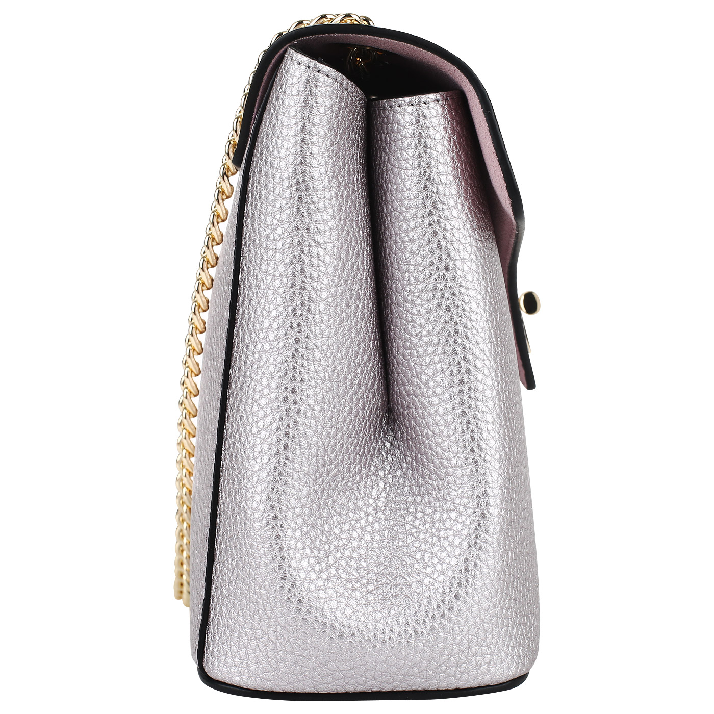Сиреневая сумочка с откидным клапаном Cromia Mina