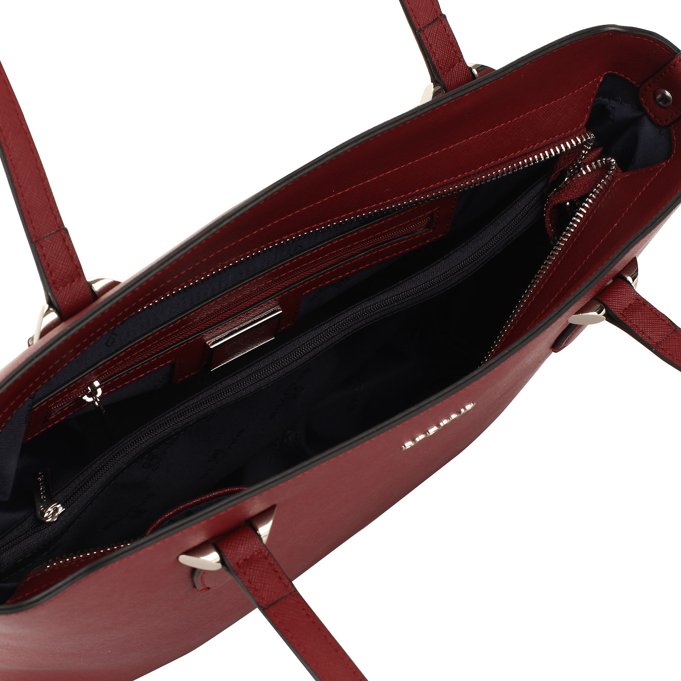 Бордовая сафьяновая сумка Cromia Perla