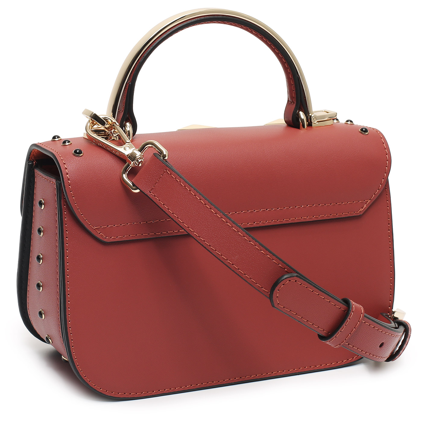 Кожаная сумка с клепками Cromia It Carrie