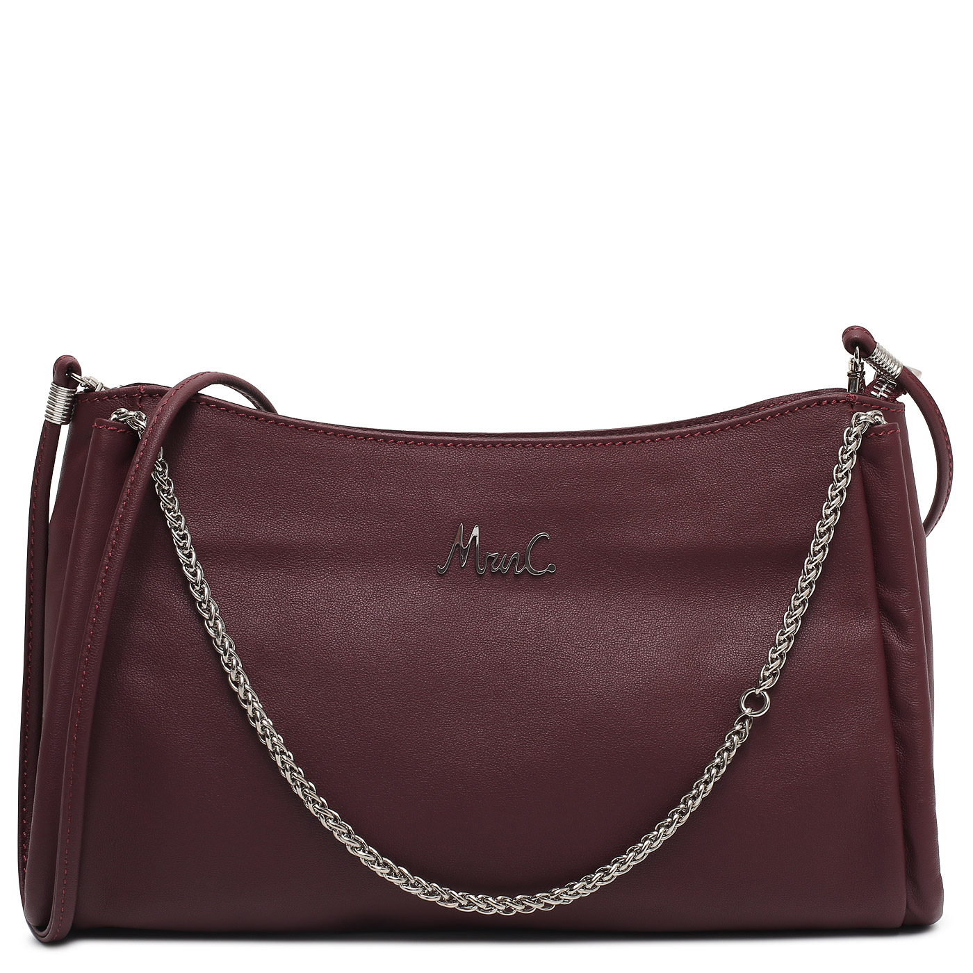 Marina Creazioni Кожаная сумка с ручками-цепочками