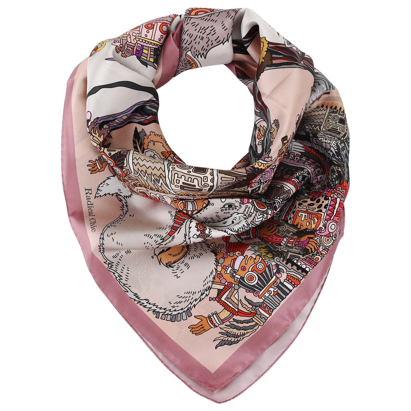 Шелковый платок Radical Chic Maya Calendar