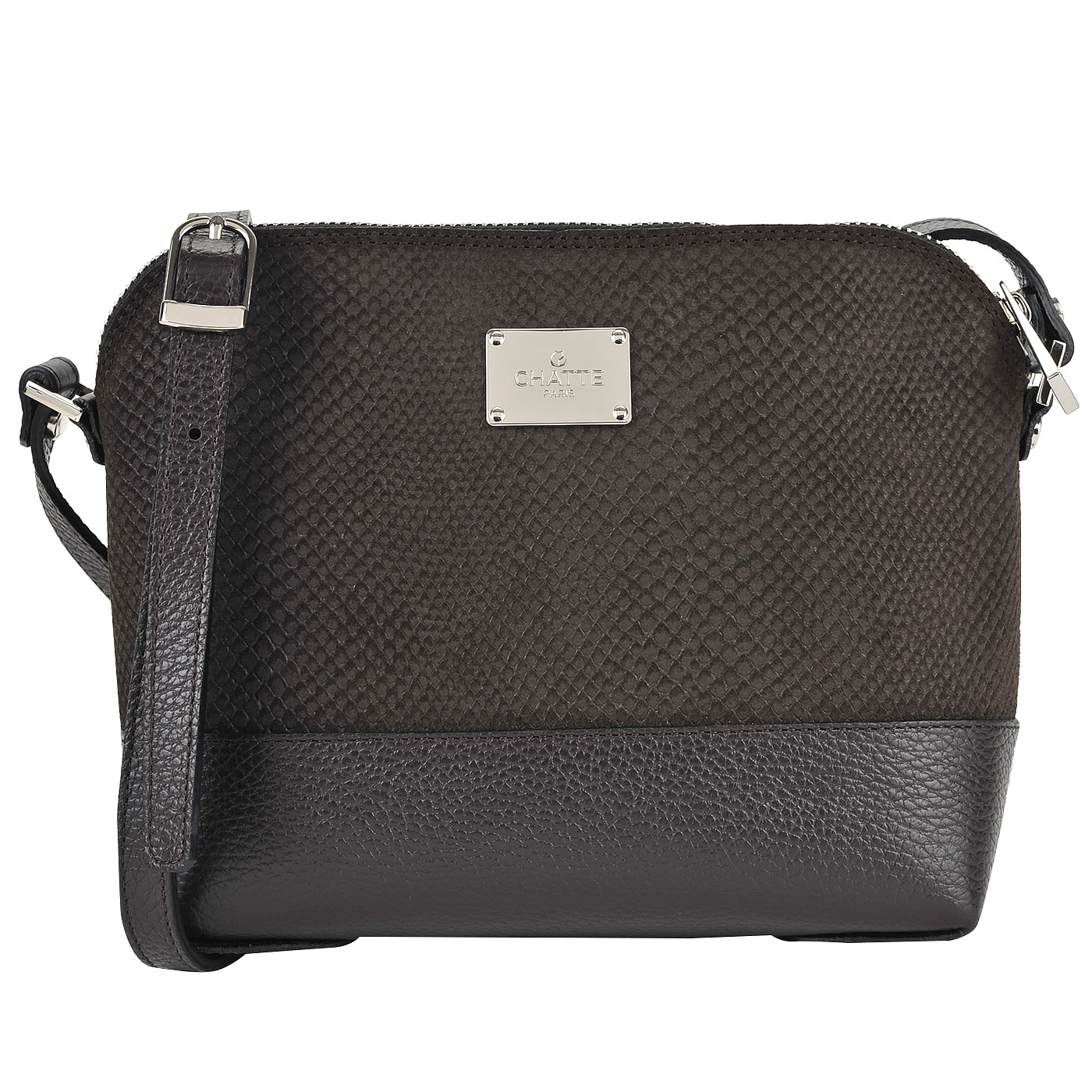 Chatte Маленькая женская сумочка из комбинированной кожи через плечо