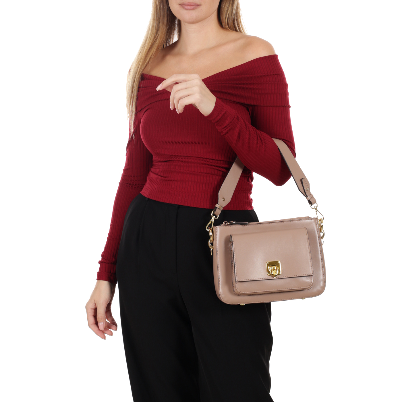 Кожаная сумка Chatte Marseille