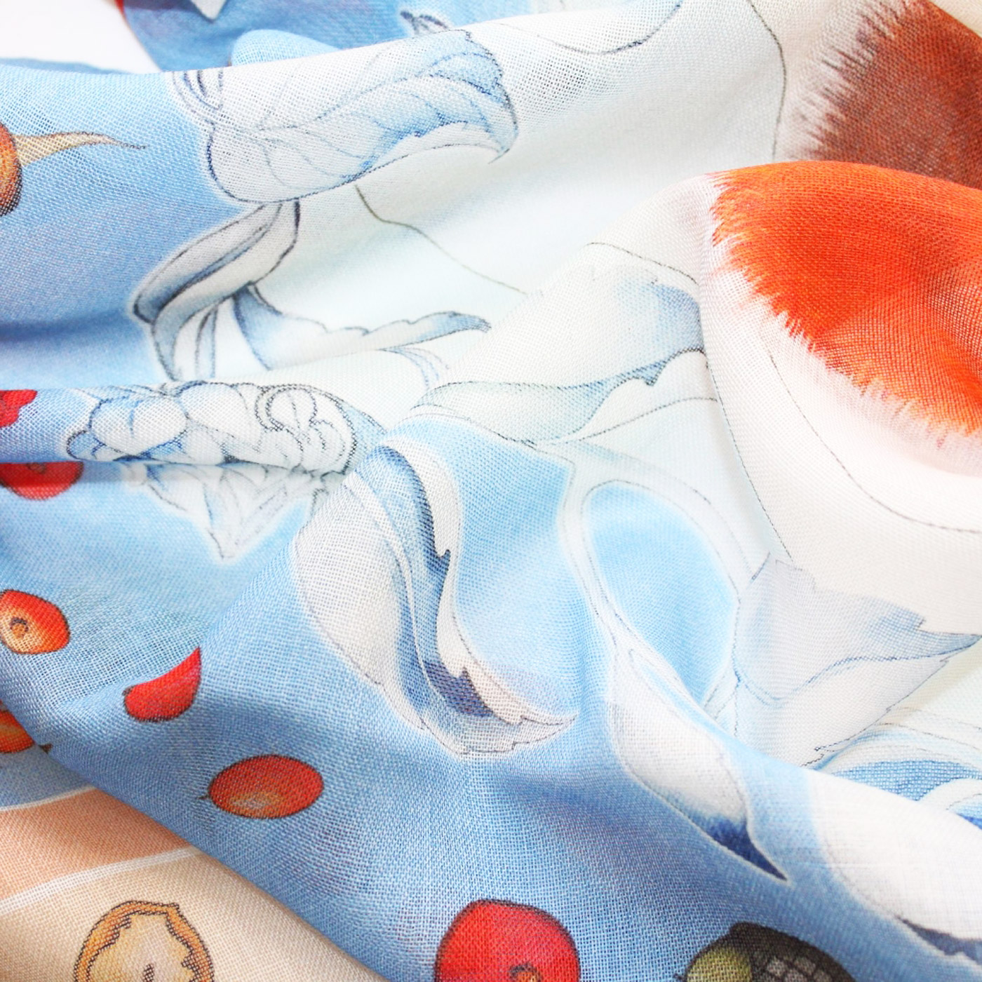 Платок из шерсти и шелка Radical Chic Winter Forest