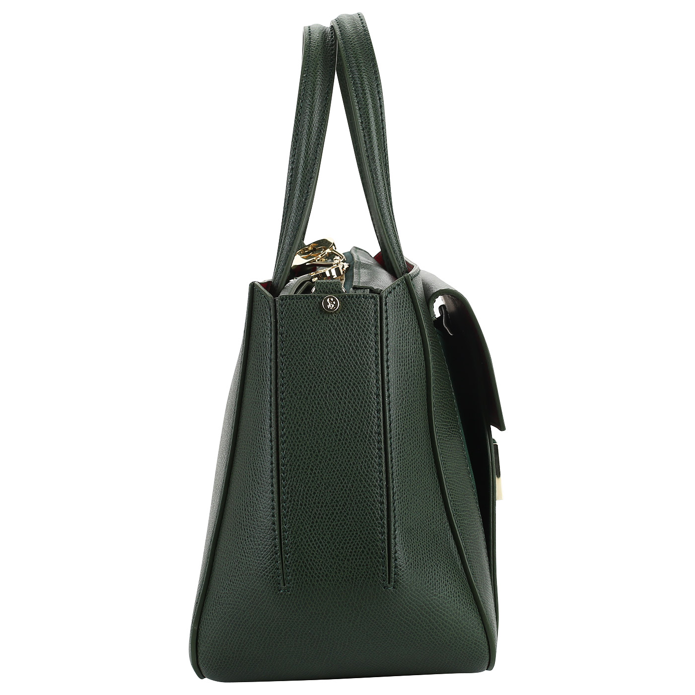 Кожаная сумка с тиснением Carlo Salvatelli Lord