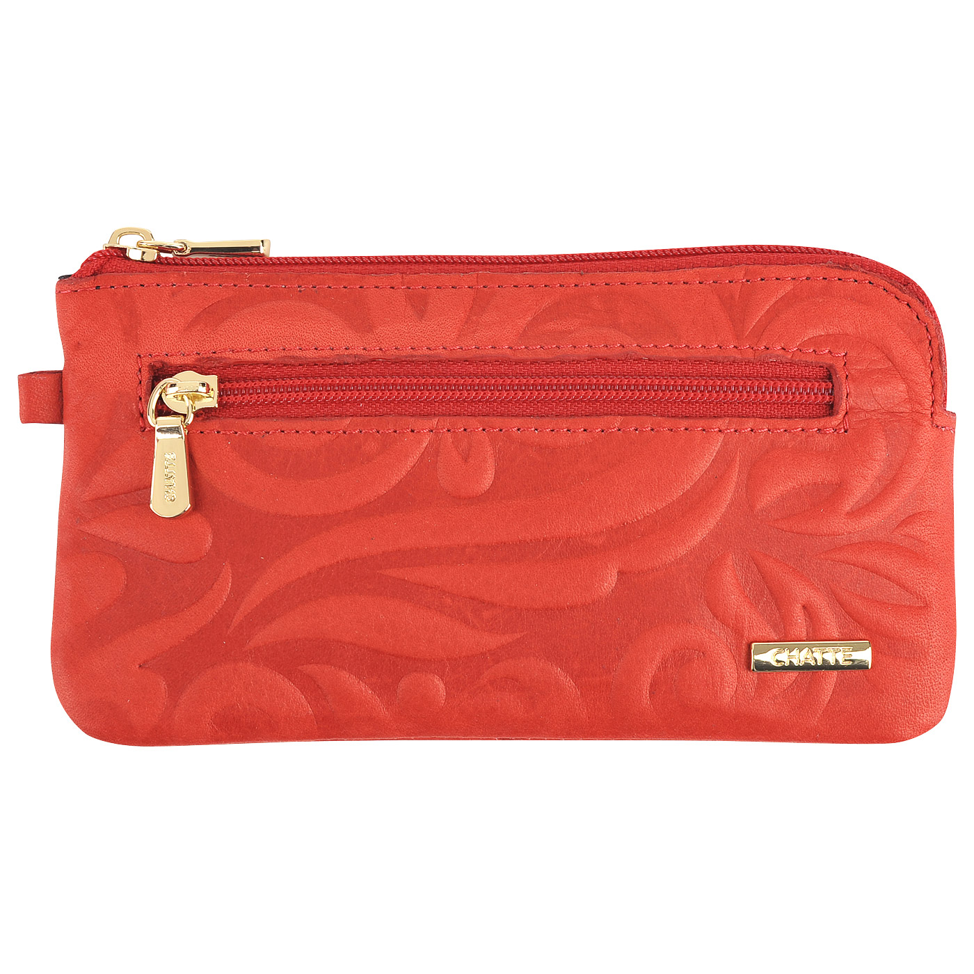 Chatte Кожаная ключница с тиснением