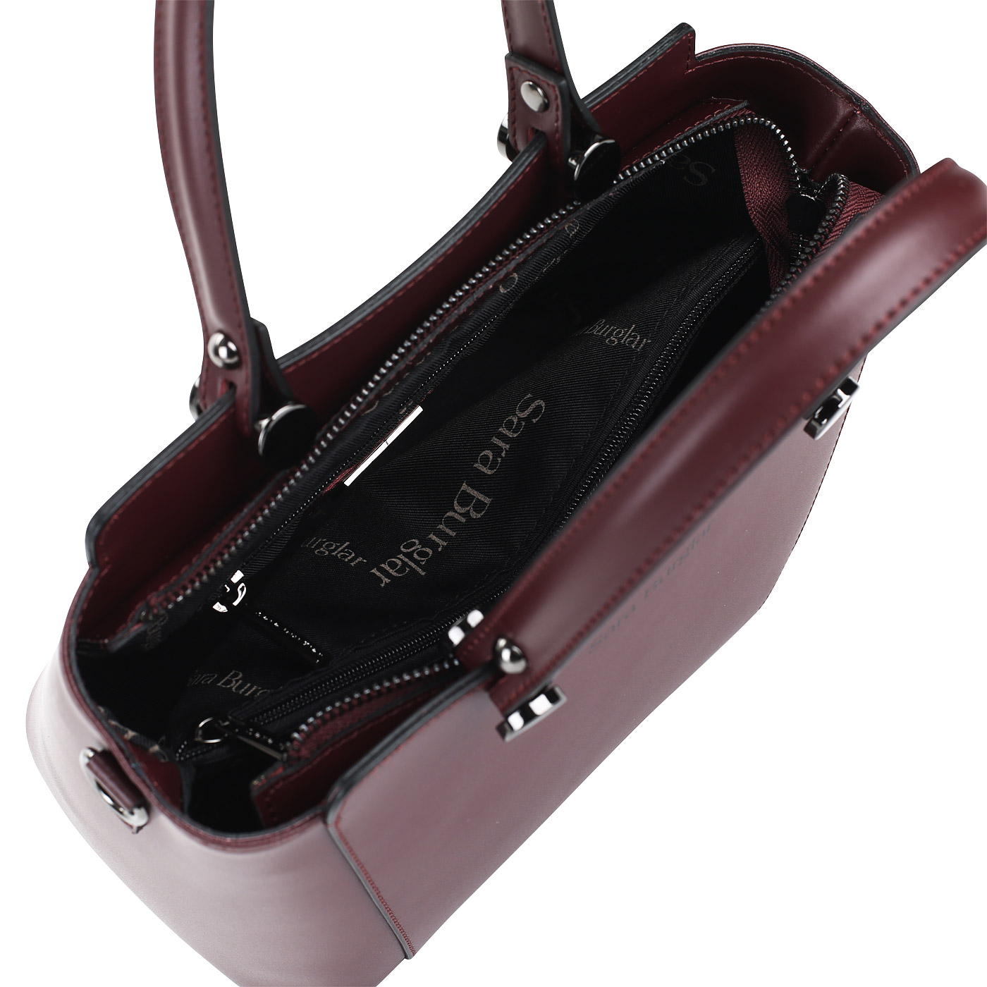 Кожаная сумка на молнии Sara Burglar Diva