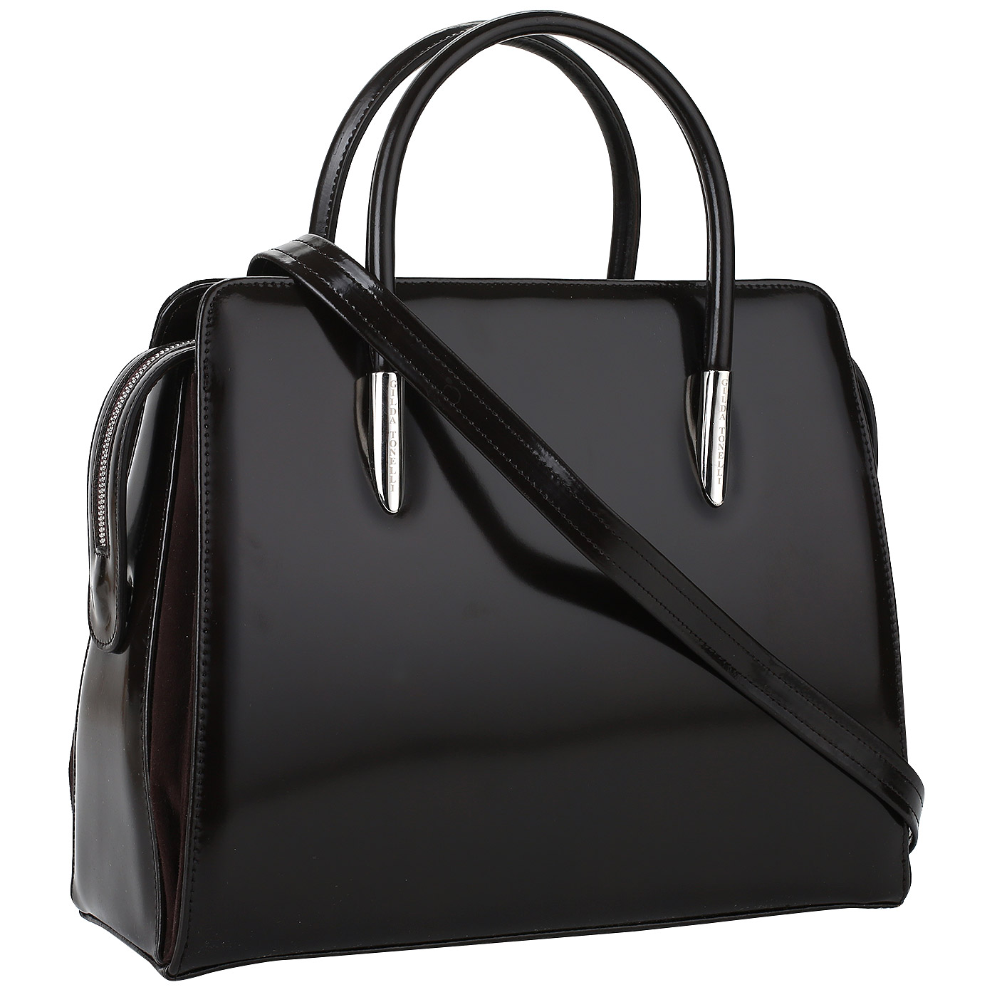 Комбинированная сумка на двойной молнии Gilda Tonelli Fiori Pad