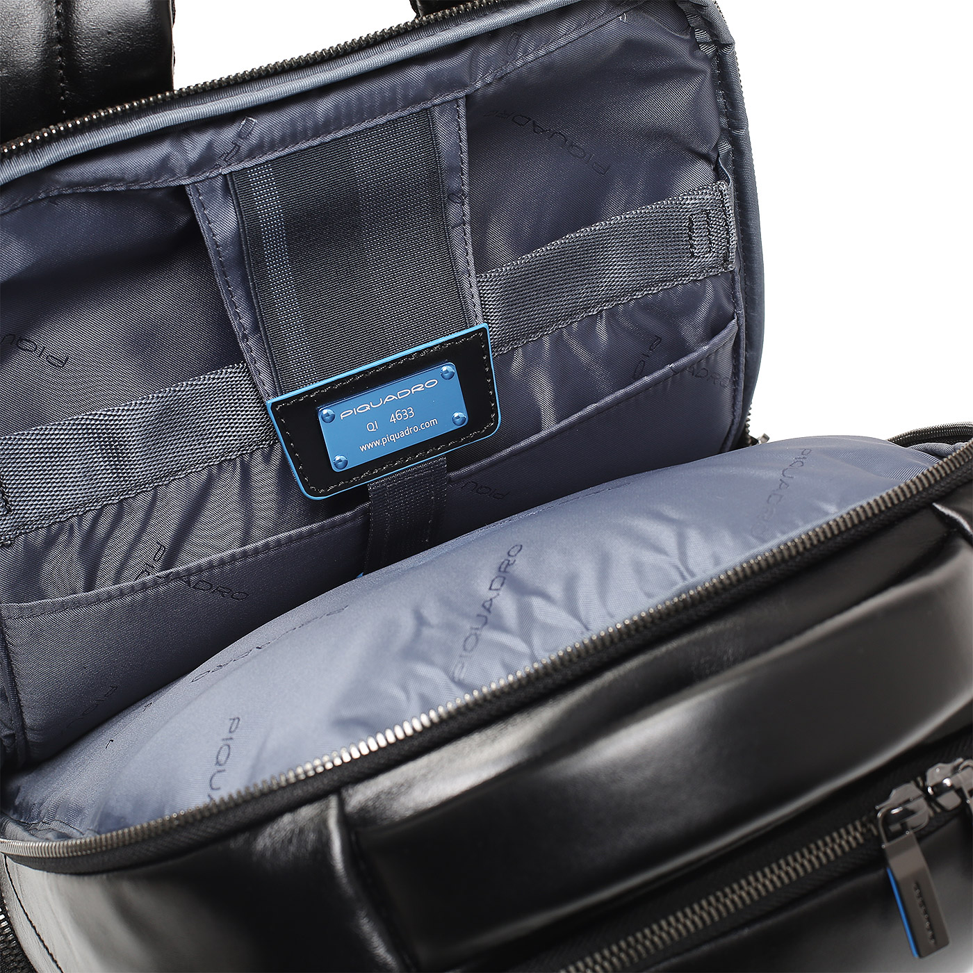 Кожаный рюкзак Piquadro Blue square