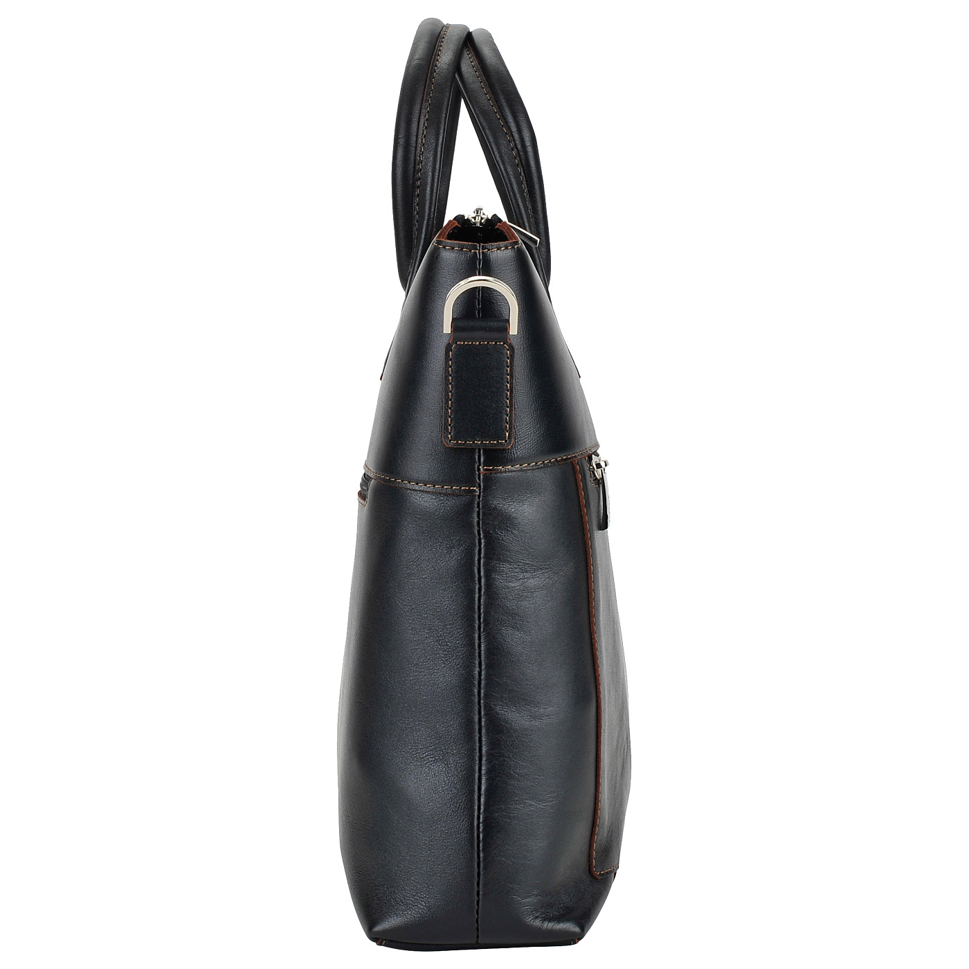 Вместительная мужская деловая сумка из натуральной кожи Stevens 