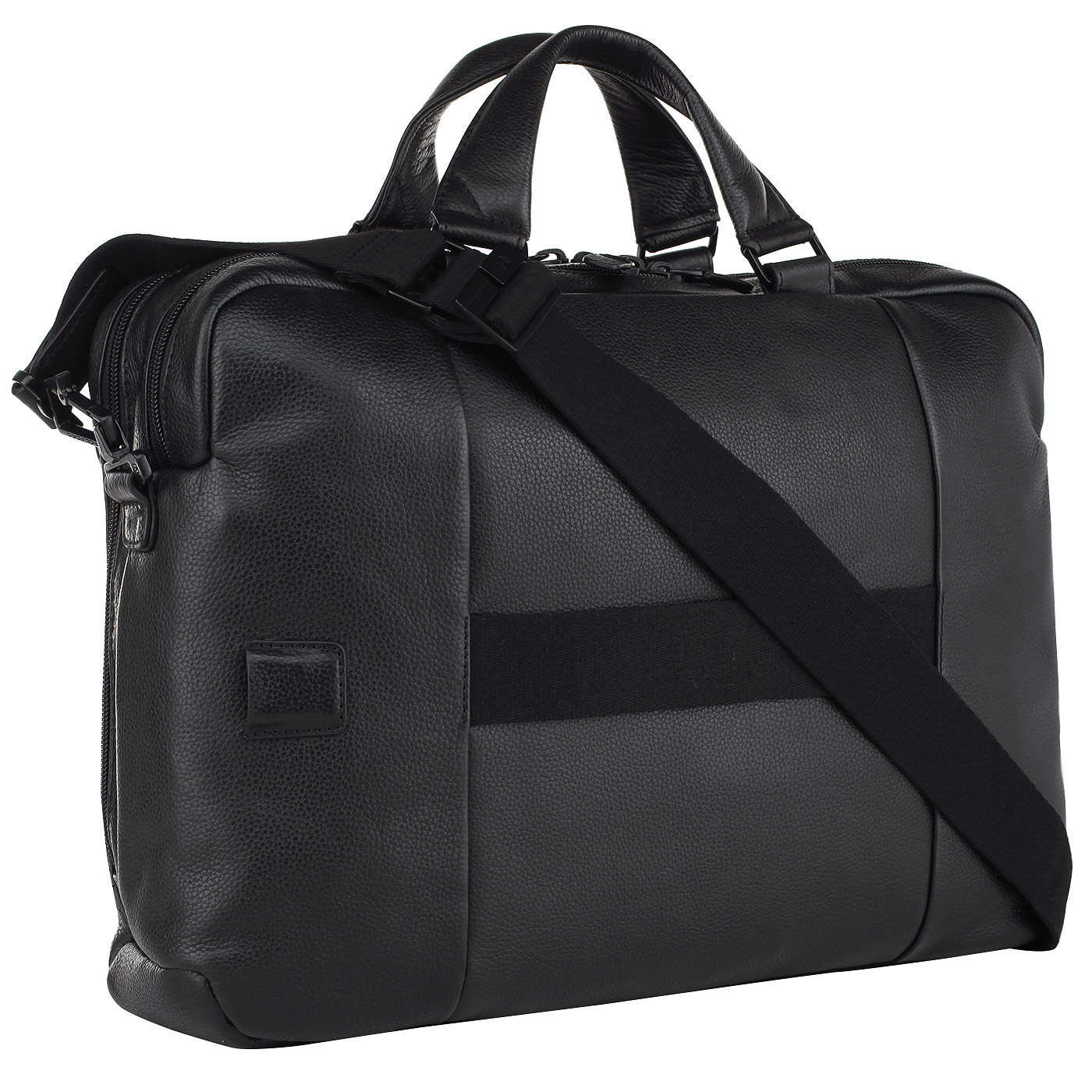 Мужская кожаная деловая сумка с отделением для ноутбука Piquadro Plus