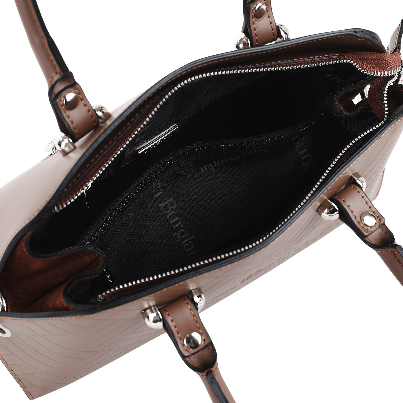 Сумка из кожи и замши Sara Burglar Pamela Dama