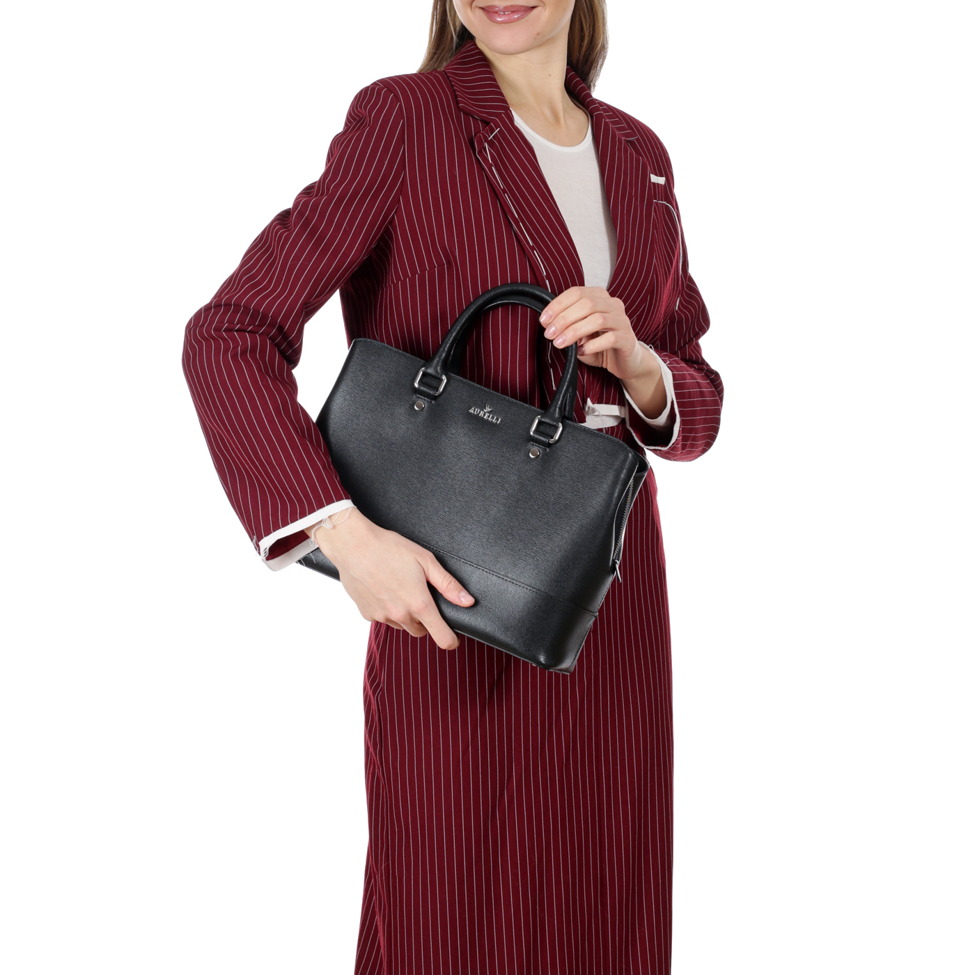 Сумка из сафьяновой кожи Aurelli Saffiano