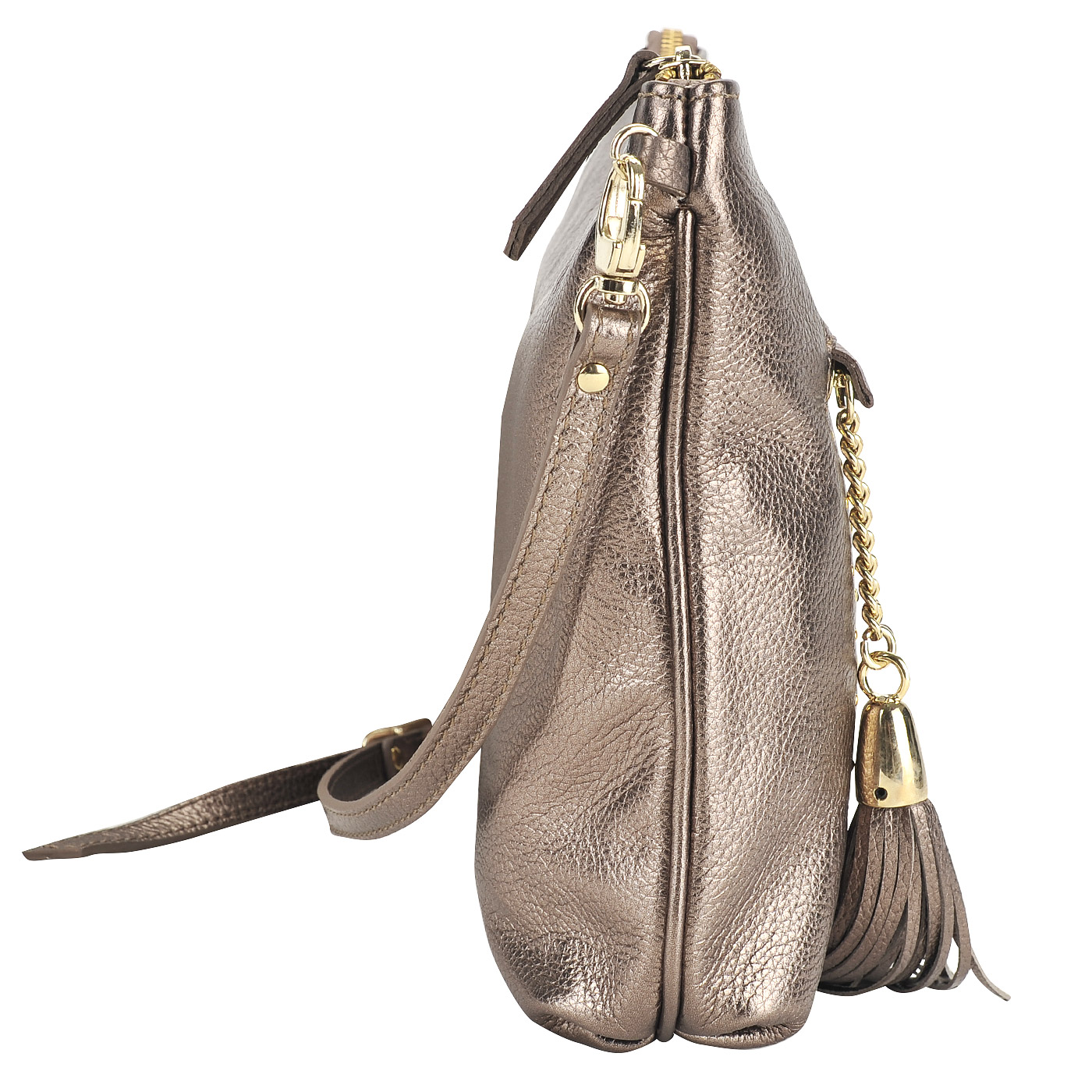 Женская кожаная сумка со съемным регулируемым плечевым ремешком Marina Creazioni 