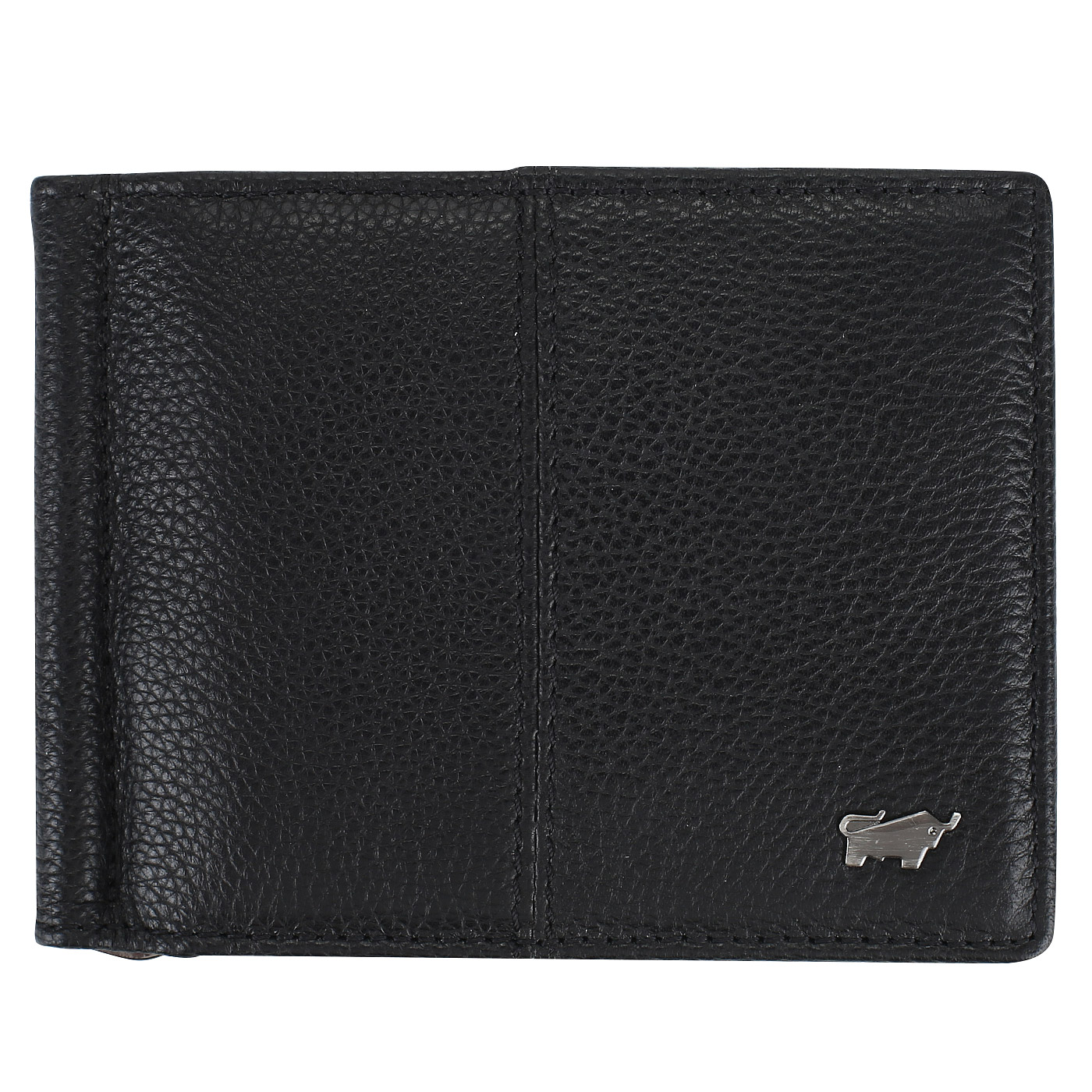Braun Buffel Зажим для денег из черной кожи