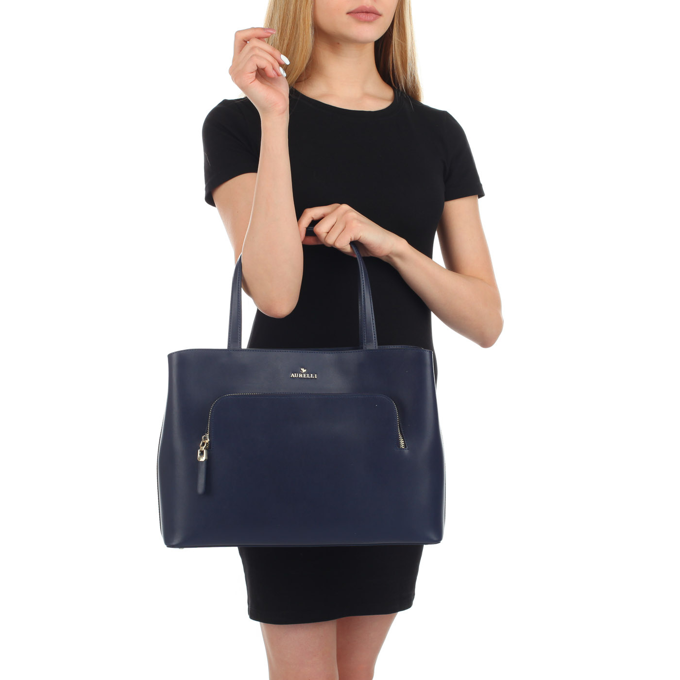 Классическая сумка из натуральной кожи Aurelli 