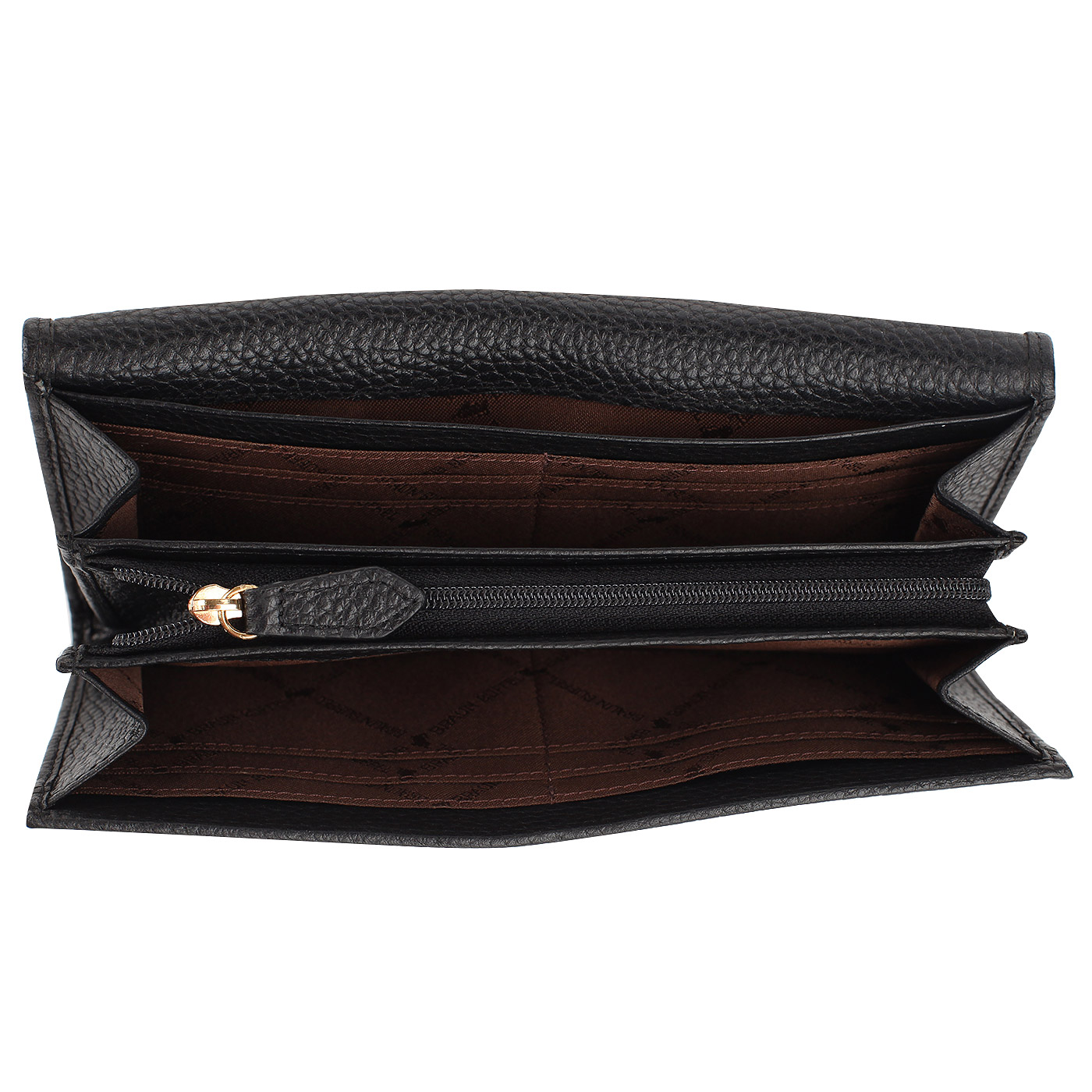 Черный кошелек на кнопке Braun Buffel Ascoli