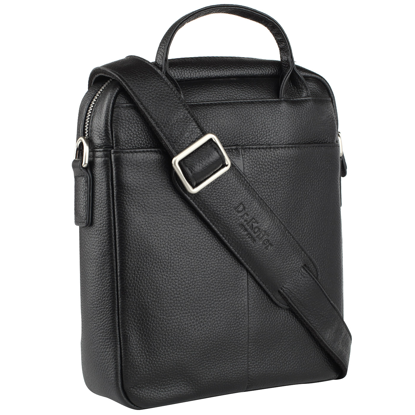 Мужская кожаная сумка с плечевым ремешком Dr. Koffer 