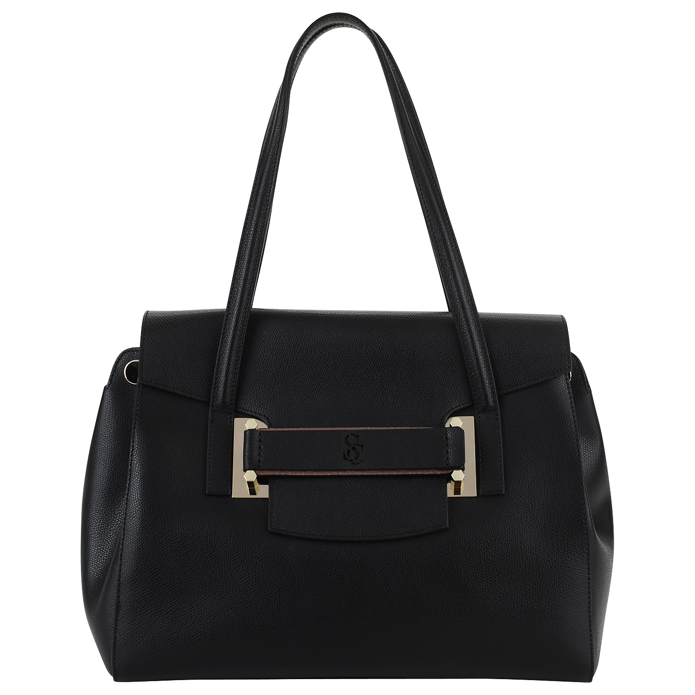 Carlo Salvatelli Кожаная сумка с откидным клапаном