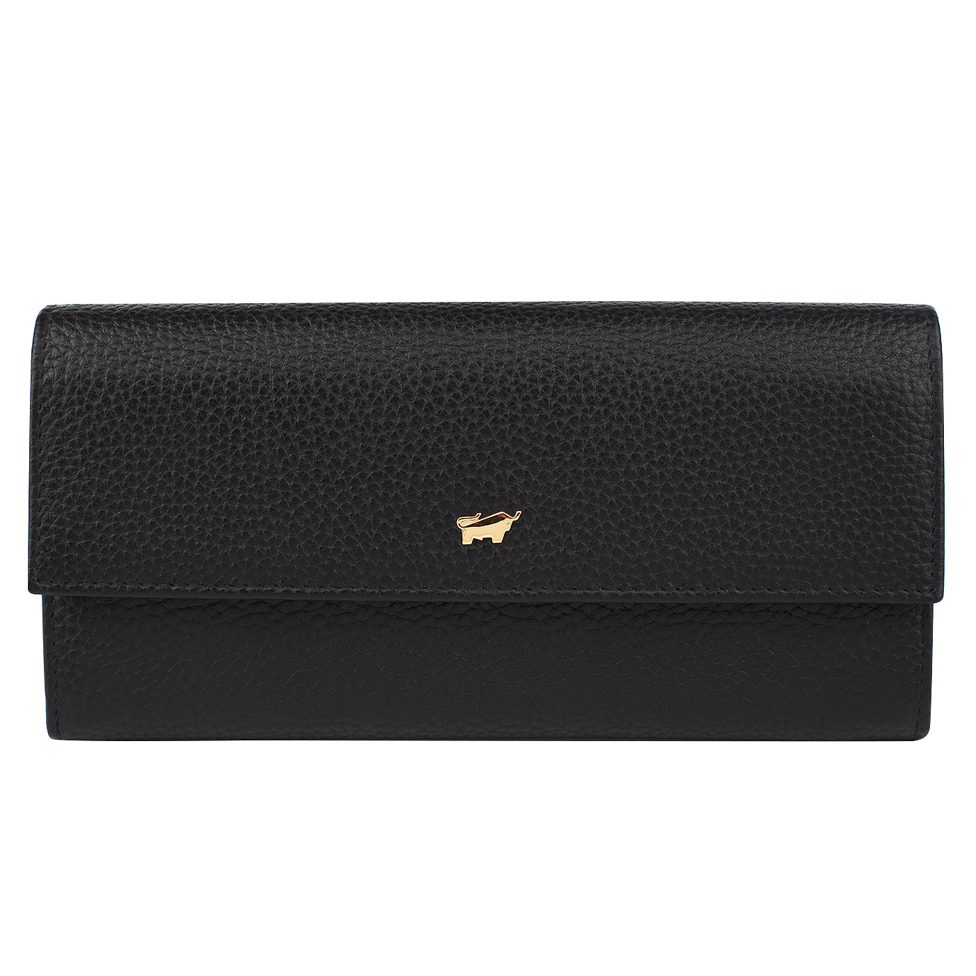 Braun Buffel Черный кошелек на кнопке